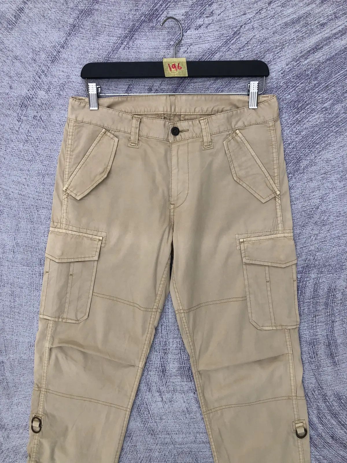 Designer × Japanese Brand Vintge Cargo Multipocket Tactical x Croppes Pant W32 x L37.5 Size US 32 / EU 48 - 3 Thumbnail
