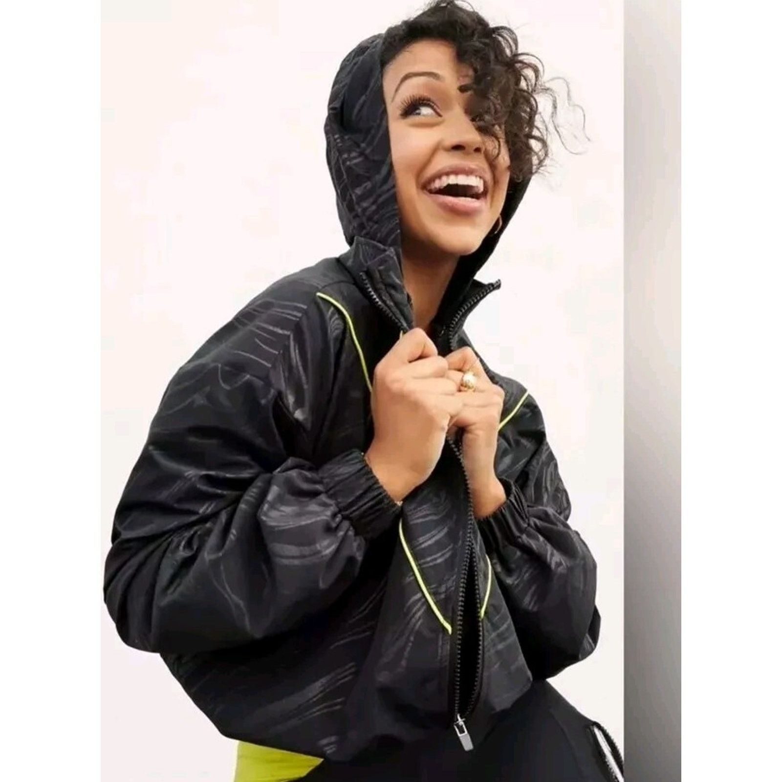 Fabletics Fabletics‎ Women Liza Cropped Jacket Black Size M A000634 Size M / US 6-8 / IT 42-44 - 2 Thumbnail