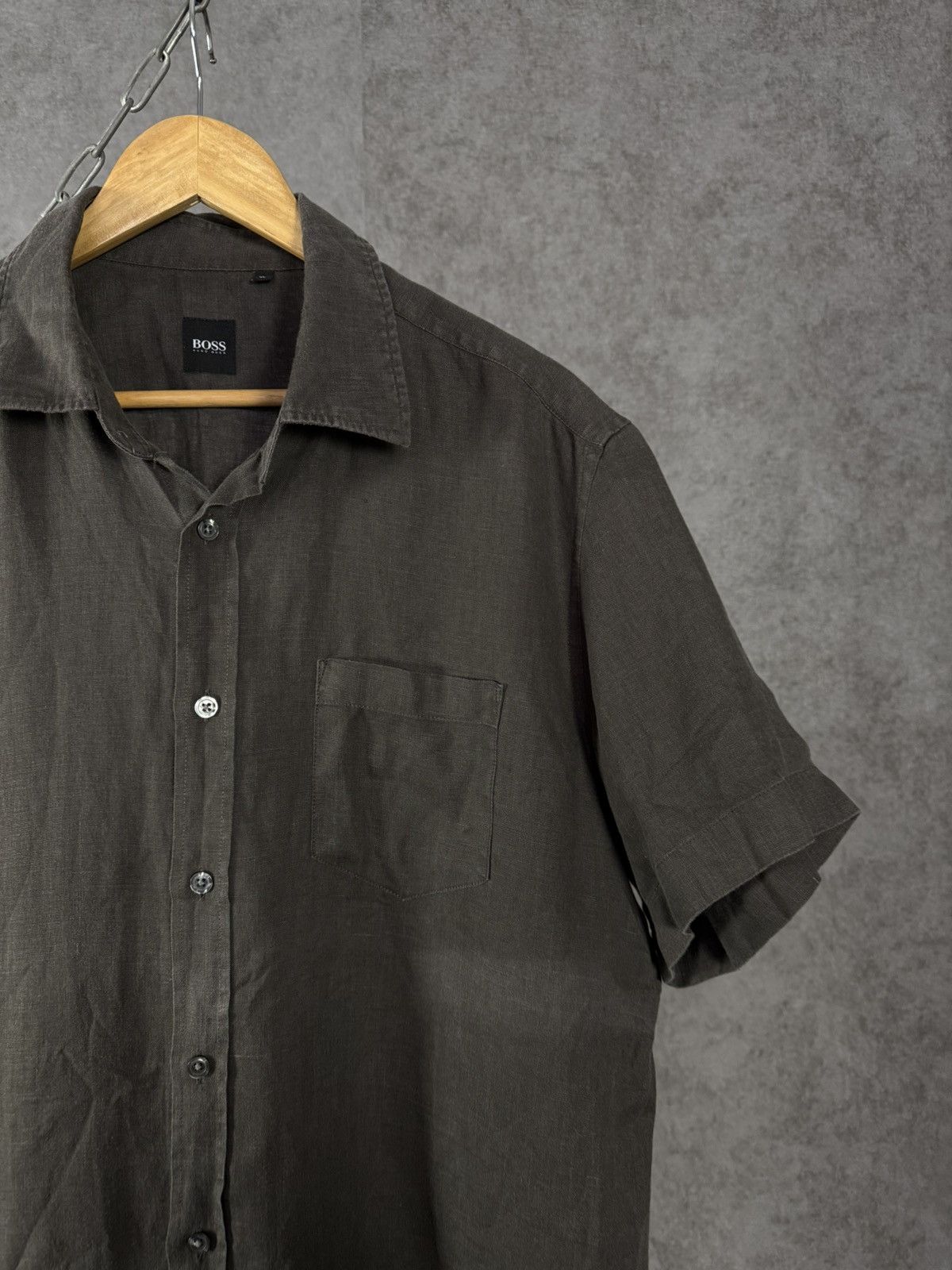 Hugo Boss Hugo Boss designer linen shirt Size US XL / EU 56 / 4 - 2 Thumbnail