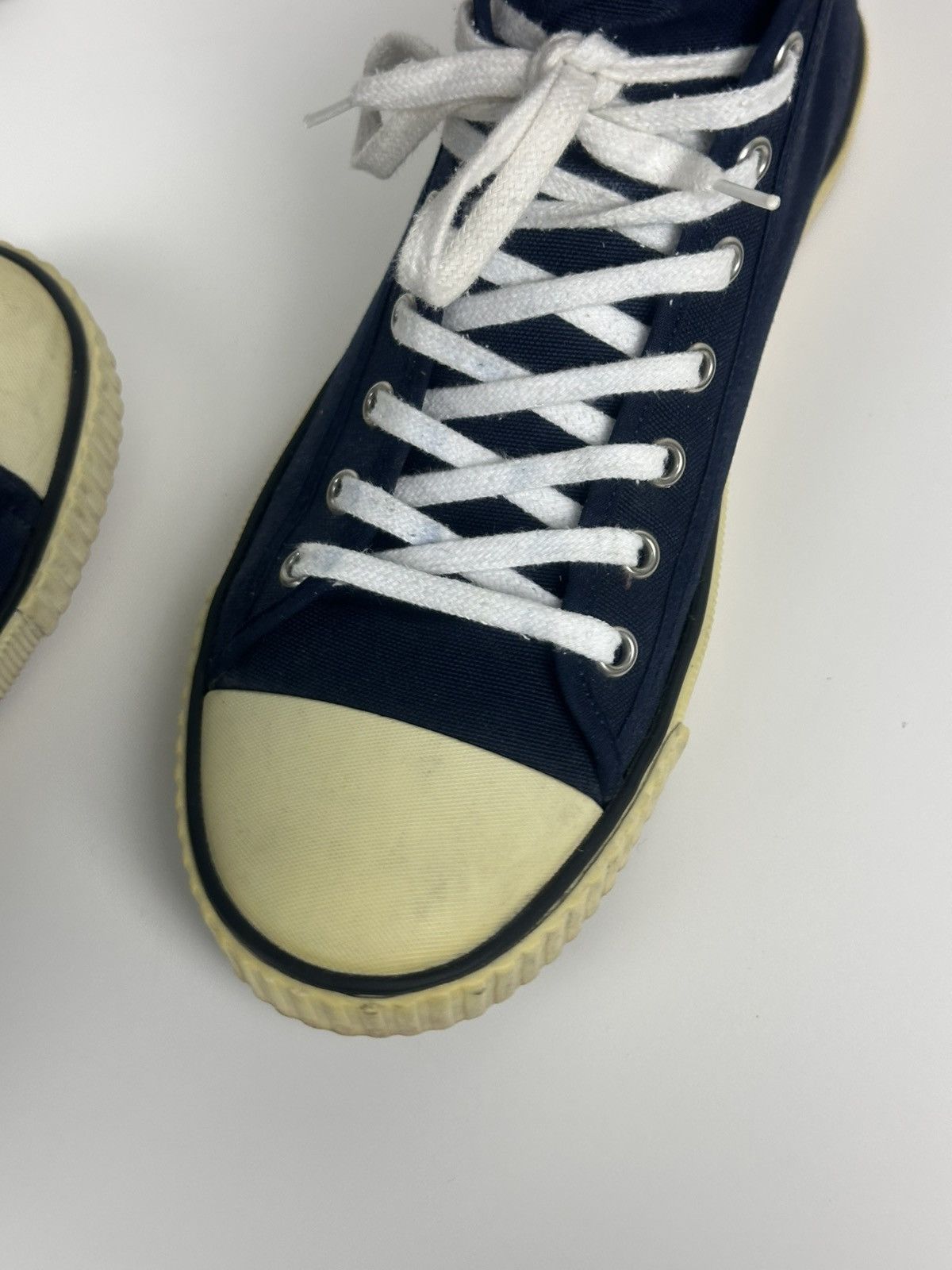 Celine Celine High Top Canvas Sneakers Navy Size US 8.5 / IT 38.5 - 10 Thumbnail