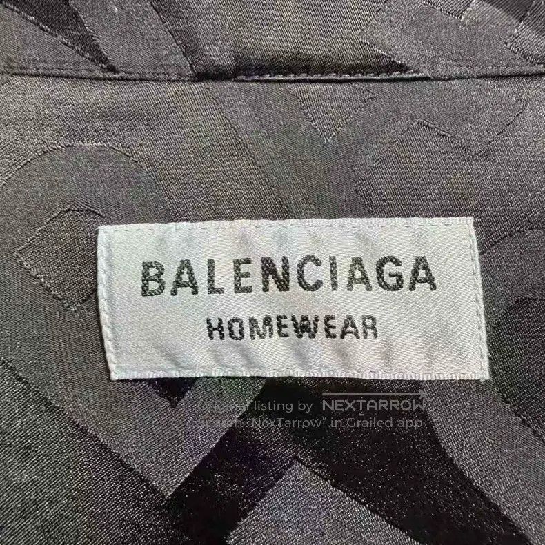 Balenciaga Balenciaga Printed Logo Letter Silk Shirt Size XS / US 0-2 / IT 36-38 - 4 Thumbnail