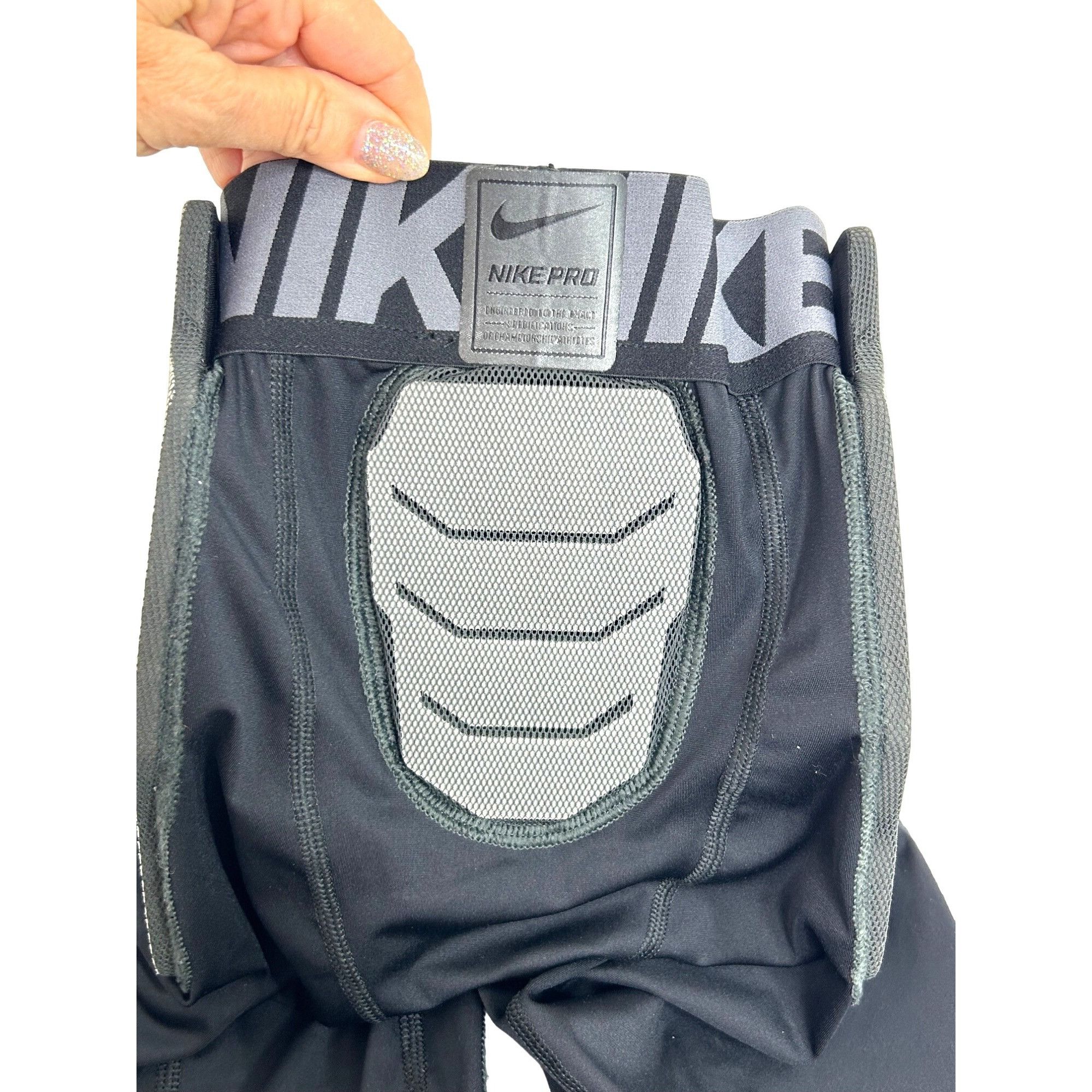 Nike Nike Pro Hyperstrong Men’s Compression Shorts S Black Grey L Size US 26 / EU 42 - 2 Thumbnail