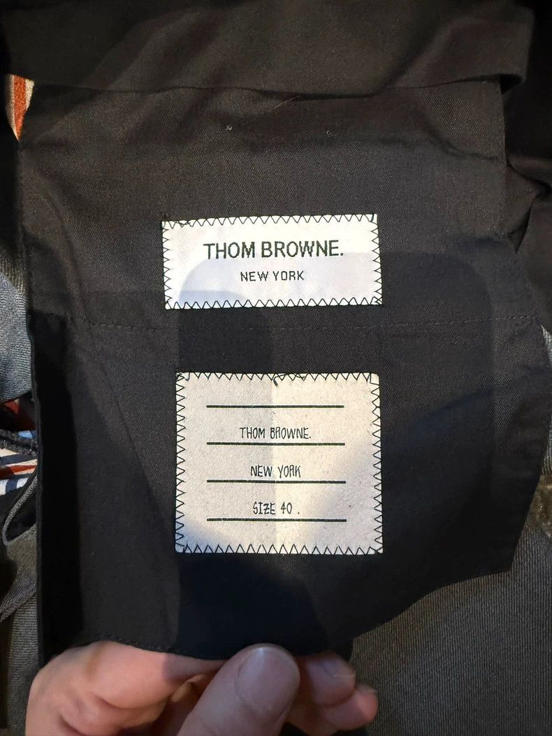 Thom Browne Thom Browne Medium grey slim low waist trousers Size 26" / US 2 / IT 38 - 3 Thumbnail