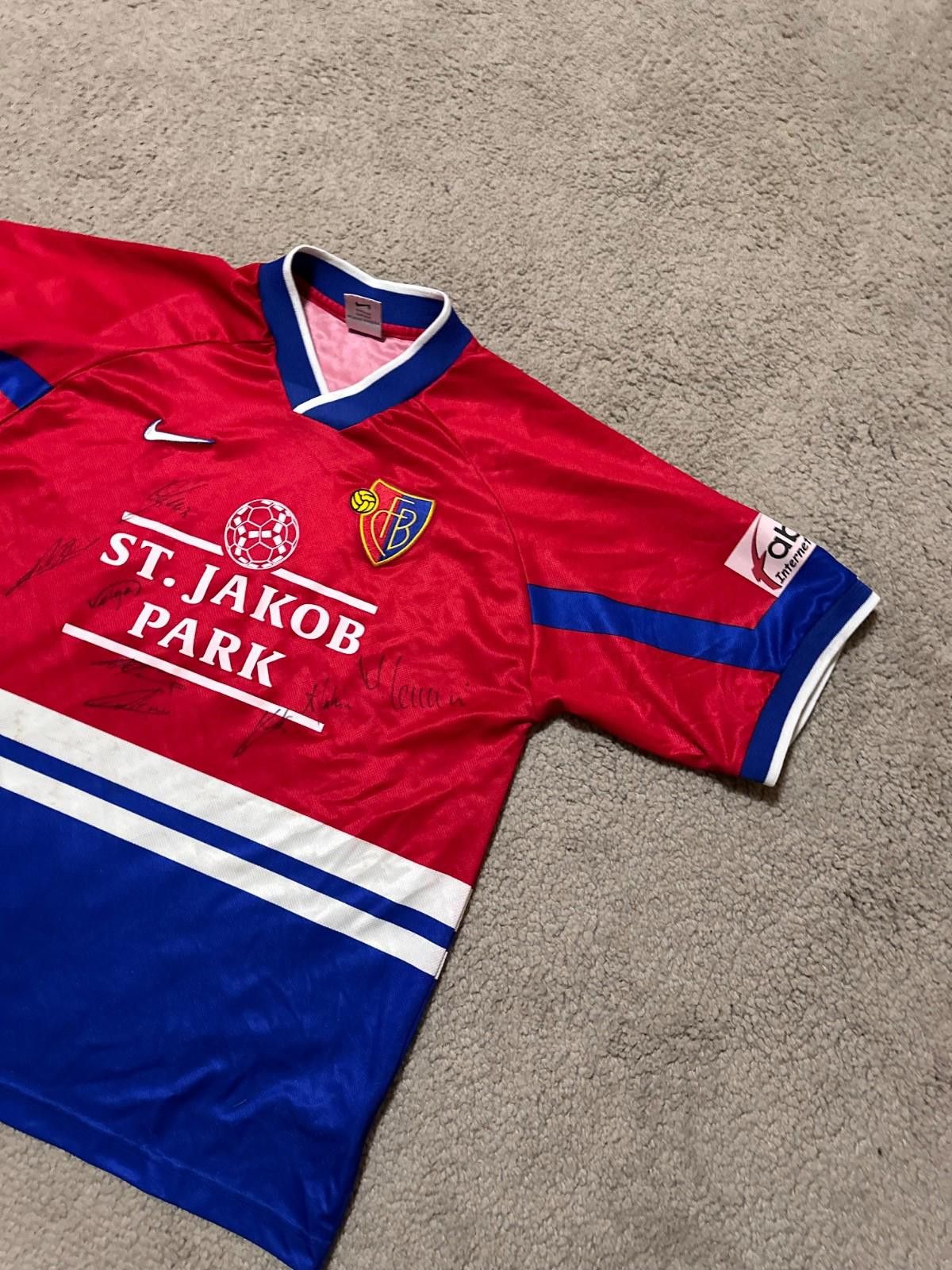 Nike #10 RYTCHKOV FC Basel 1998/99 Football Shirt Soccer Jersey Size US XL / EU 56 / 4 - 4 Thumbnail