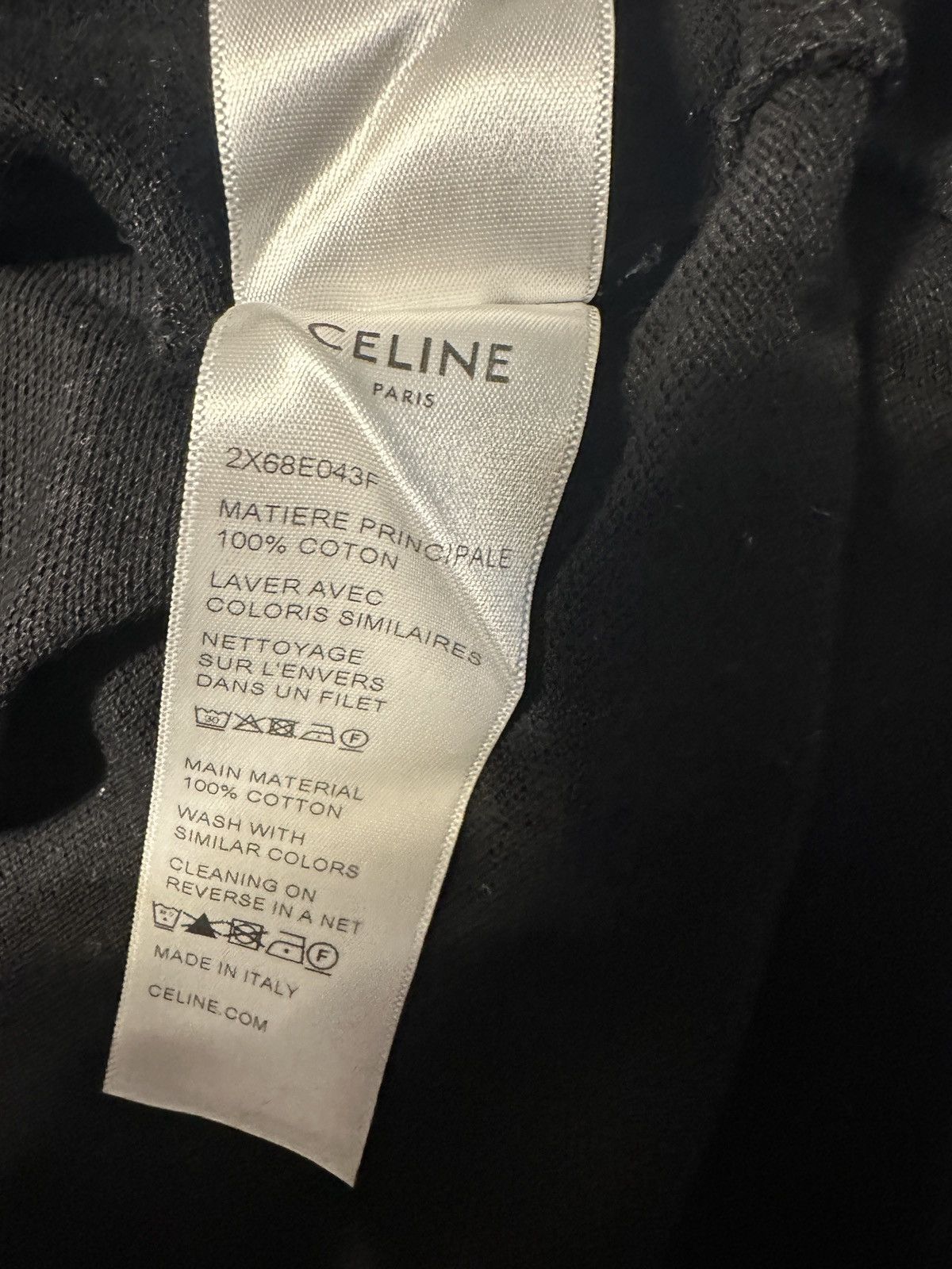 Celine Celine Black Polo Shirt XXL Size US XXL / EU 58 / 5 - 7 Thumbnail