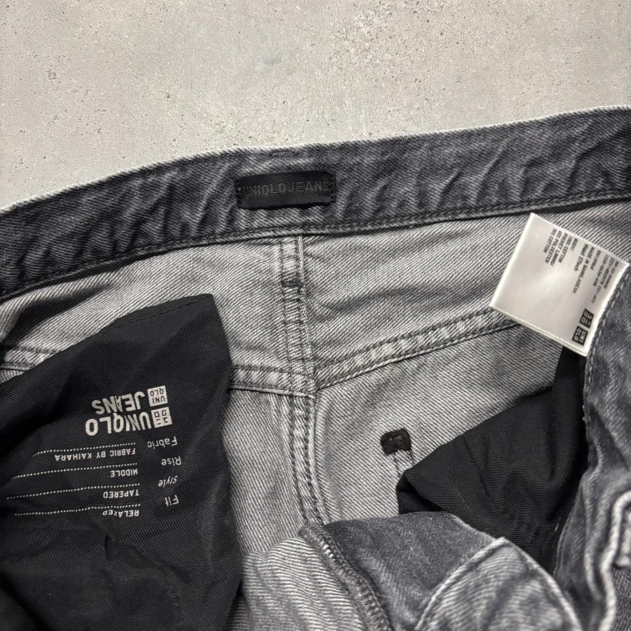Japanese Brand × Vintage Crazy Vintage Y2K/2000s Faded Black Grey Essential Denim Jeans! Size US 30 / EU 46 - 7 Thumbnail