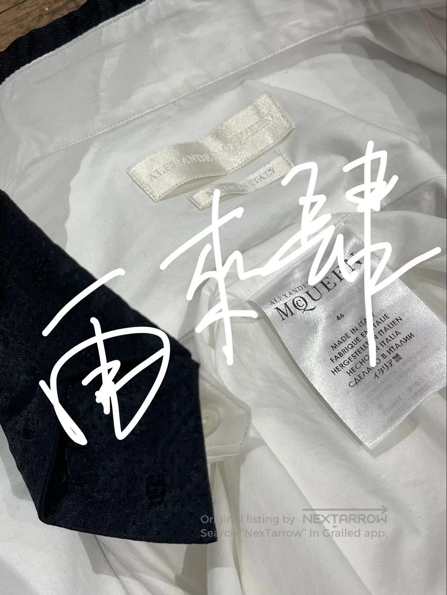 Alexander McQueen elegant tie-collar white shirt by alexander mcqueen. Size US M / EU 48-50 / 2 - 3 Thumbnail