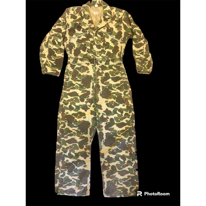 Unkwn 70's Walls Master Made USA CAMO Hunting Jumpsuit Coveralls S ...