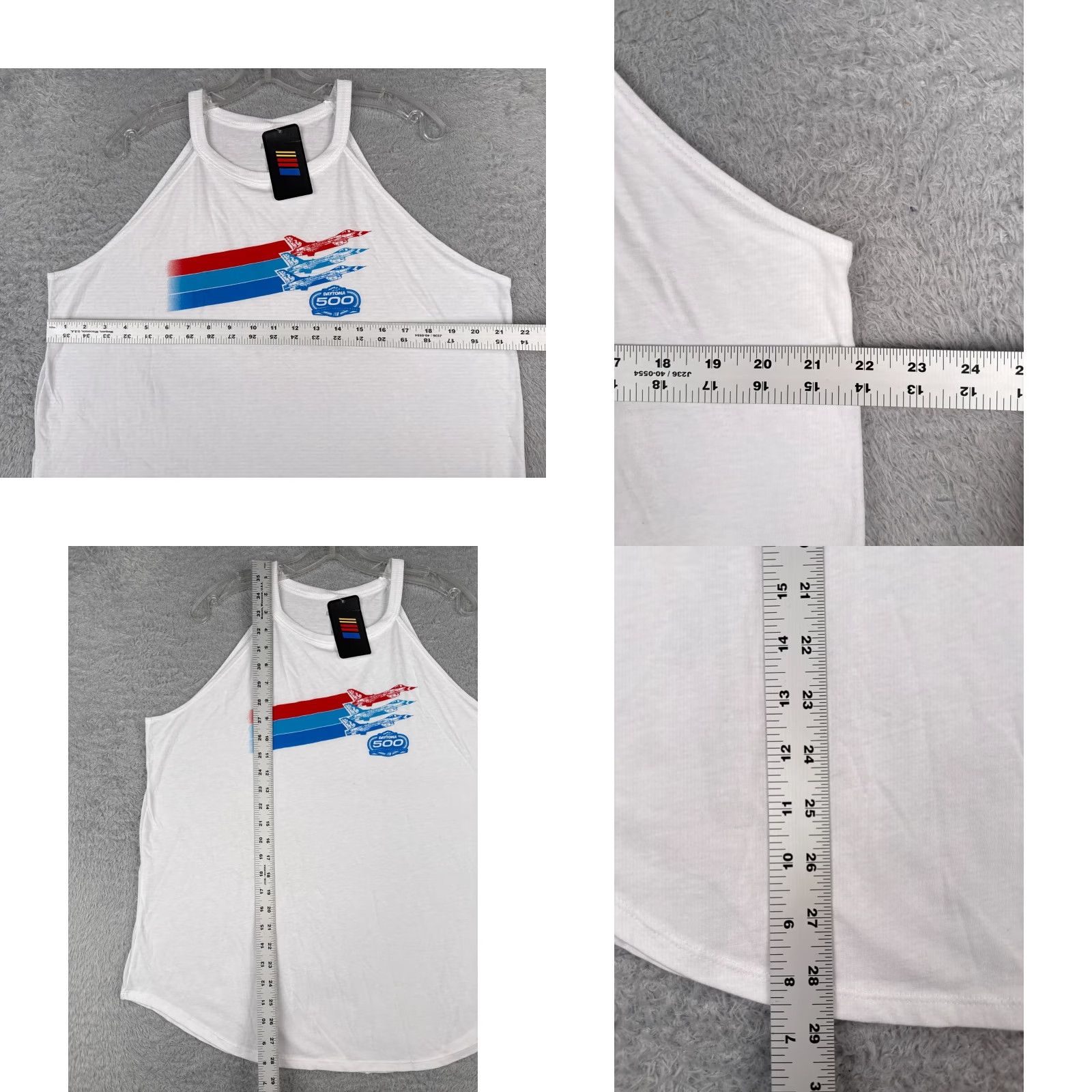 NASCAR Nascar Shirt Women 2XL White Sleeveless Tank Daytona 500 Thunderbirds F-16 Cowboy Outdoor Classic 90s Mens? Size XXL / US 16-18 / IT 52-54 - 8 Thumbnail