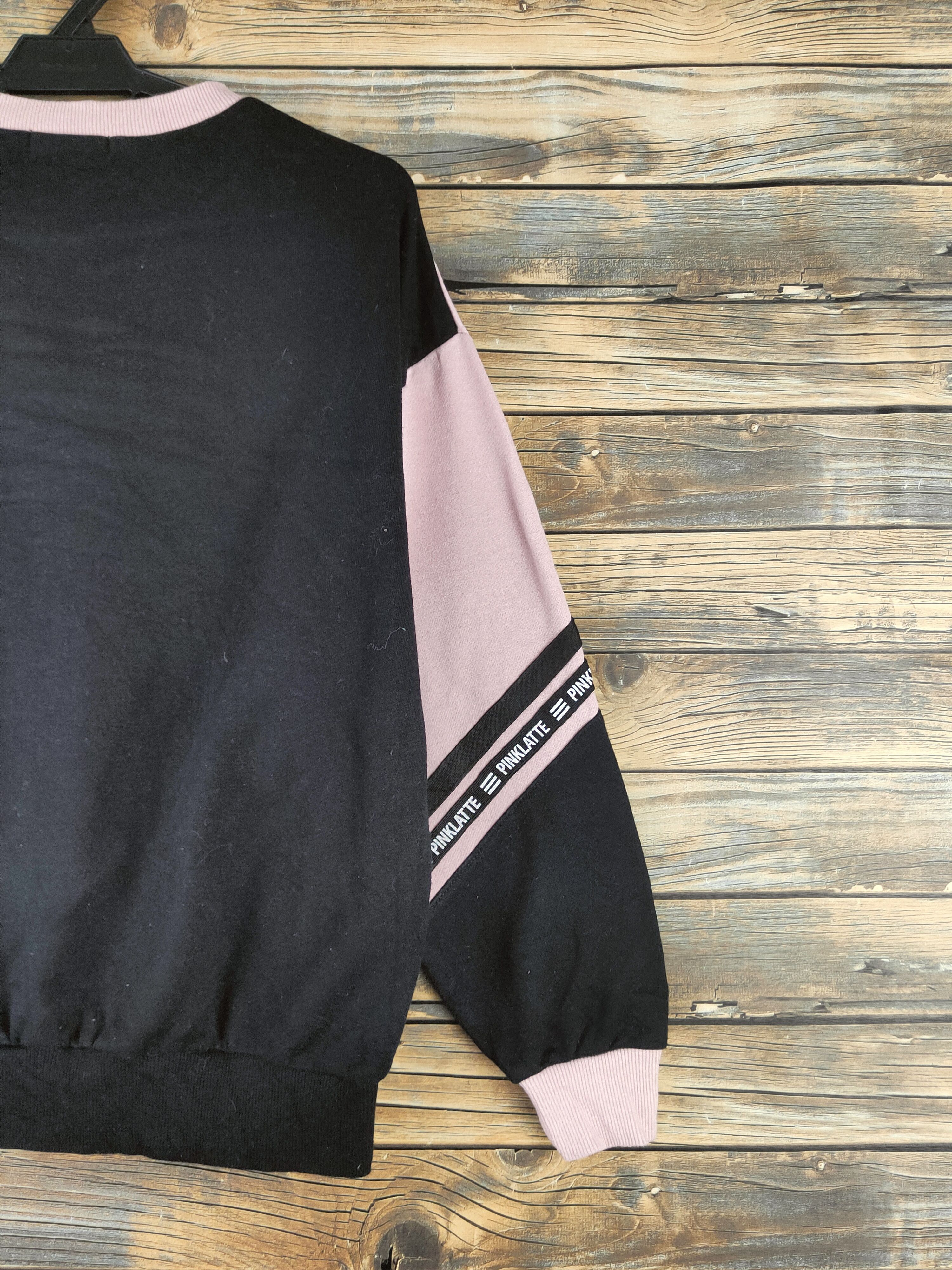 Japanese Brand VINTAGE Pinklatte Black Pink Sweatshirts Size M / US 6-8 / IT 42-44 - 10 Thumbnail