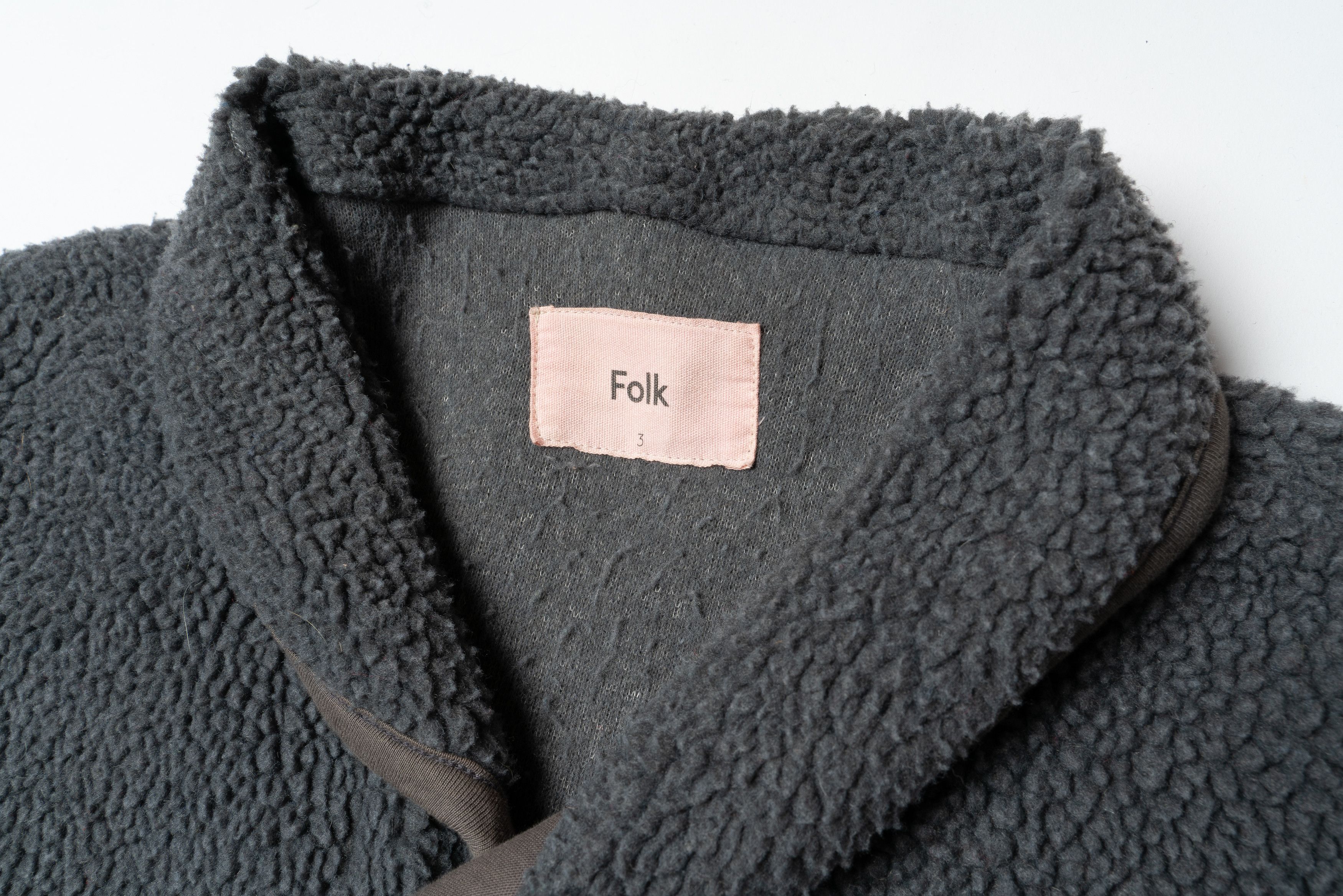 Folk 🔵 FOLK Fleece sherpa Jacket Grey Size US M / EU 48-50 / 2 - 3 Thumbnail