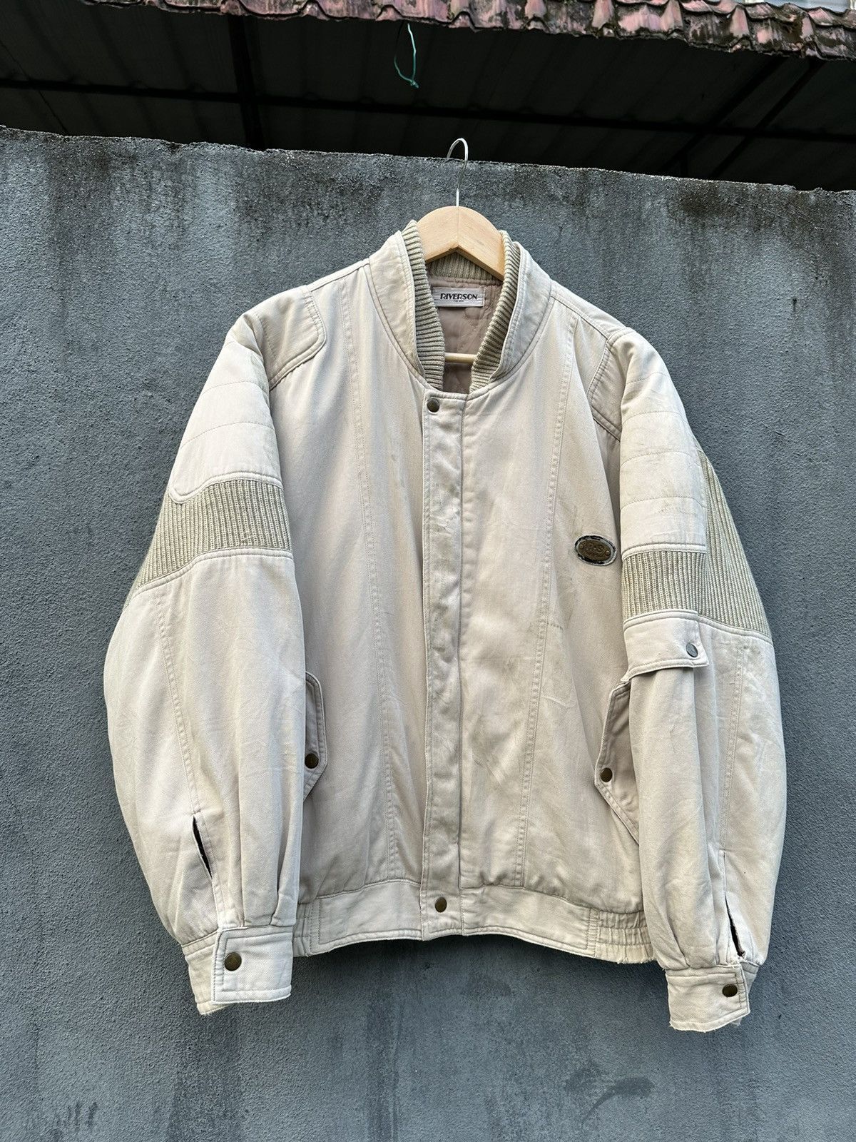Vintage 👹Vintage Riverson Parachute Bomber Jacket Size US M / EU 48-50 / 2 - 10 Thumbnail
