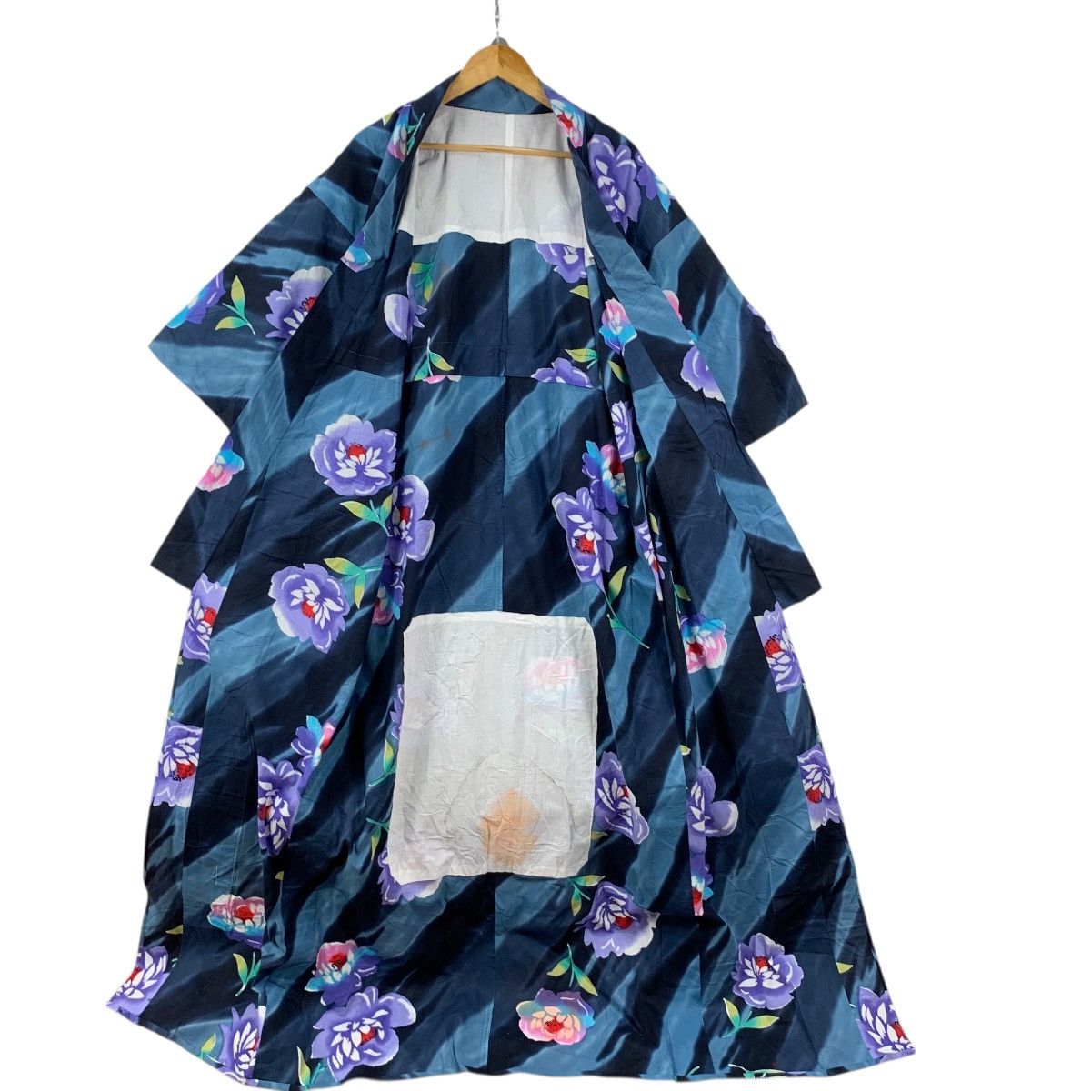Vintage Vintage 70s KIMONO JAPAN BOLD FLORAL Pattern Traditional Size 3XL / US 20-22 - 5 Thumbnail