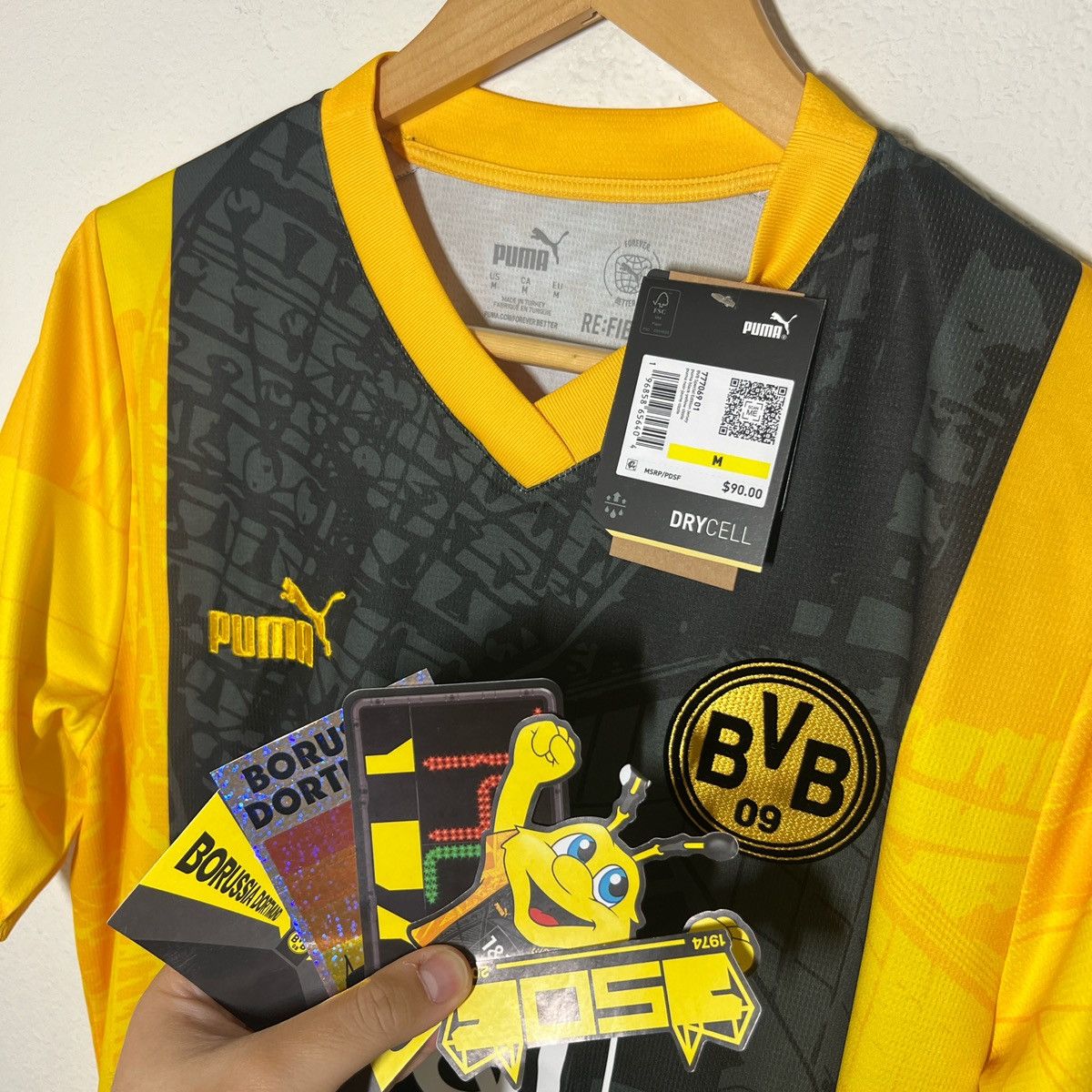 Puma Borussia Dortmund 2023-2024 Anniversary Jersey | Soccer Size US M / EU 48-50 / 2 - 3 Thumbnail