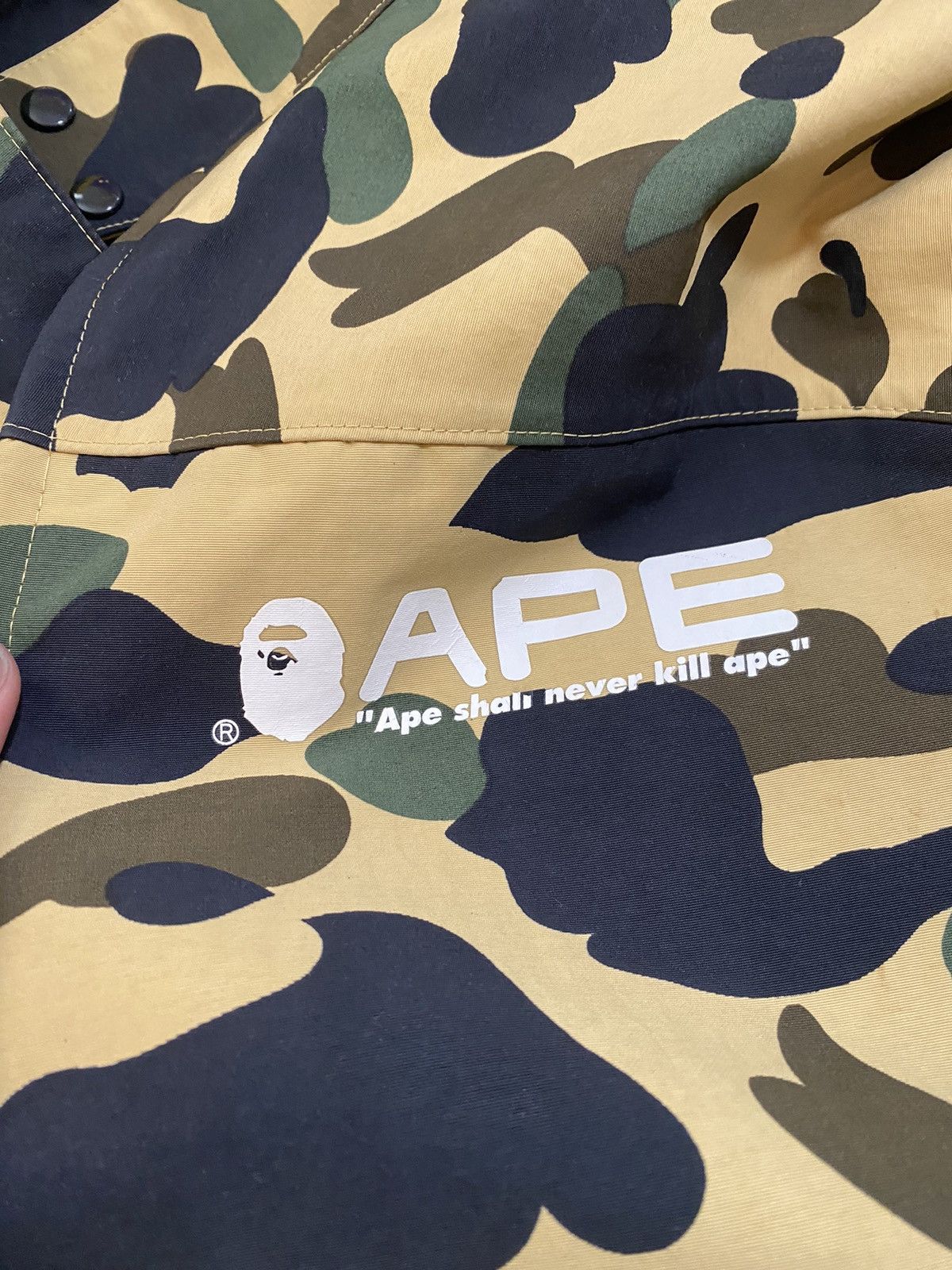 Bape Green Camo Gortec Zip Up Nylon medium Jacket Size US M / EU 48-50 / 2 - 11 Thumbnail