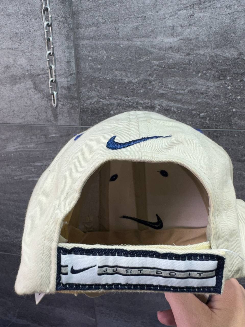 Vintage Mens Vintage Nike Cap Big Logo Swoosh Y2K Rare Drill Size ONE SIZE - 5 Thumbnail
