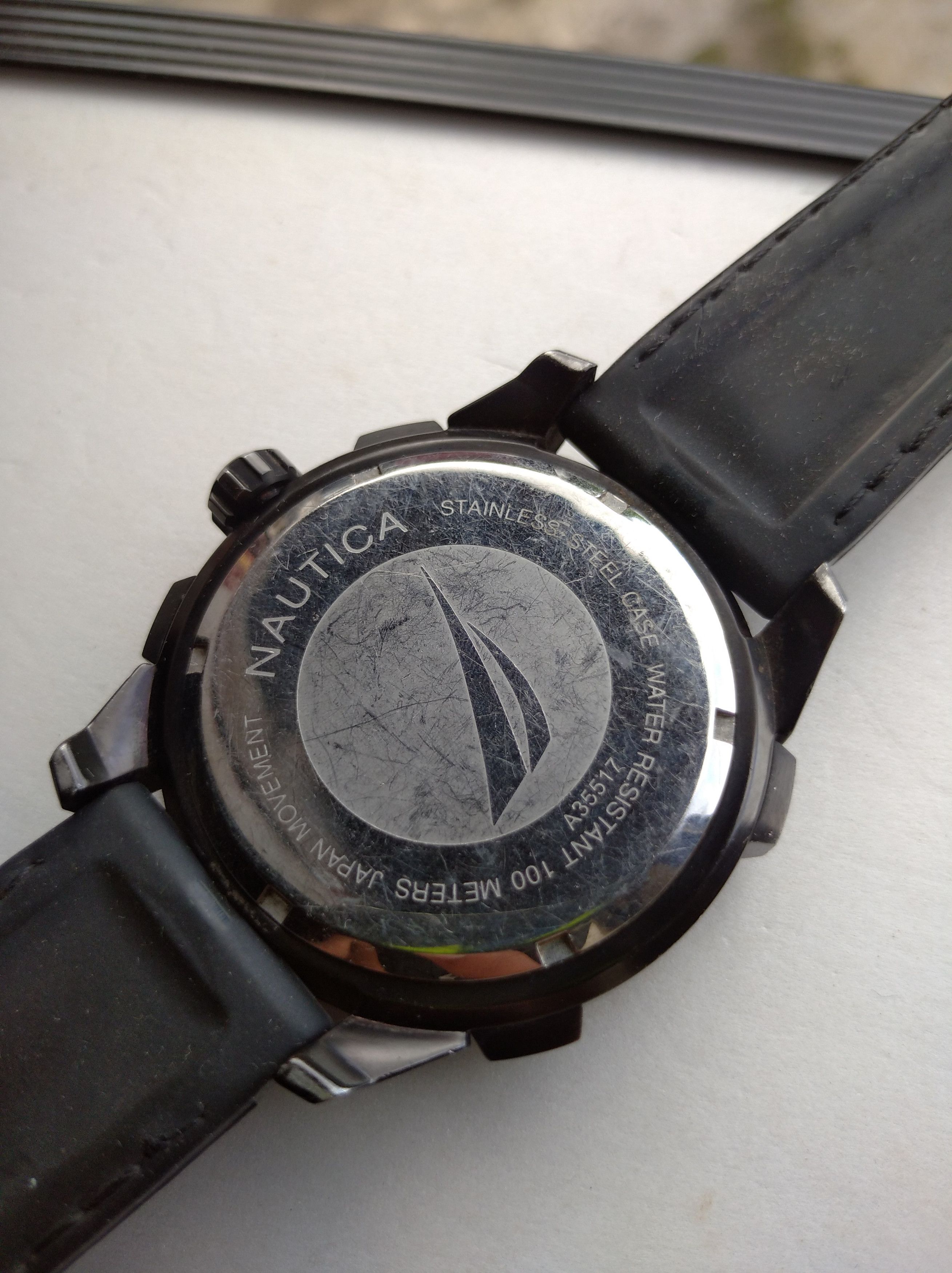 Nautica Mens Watch A35517G NCS 46 with Black Dial