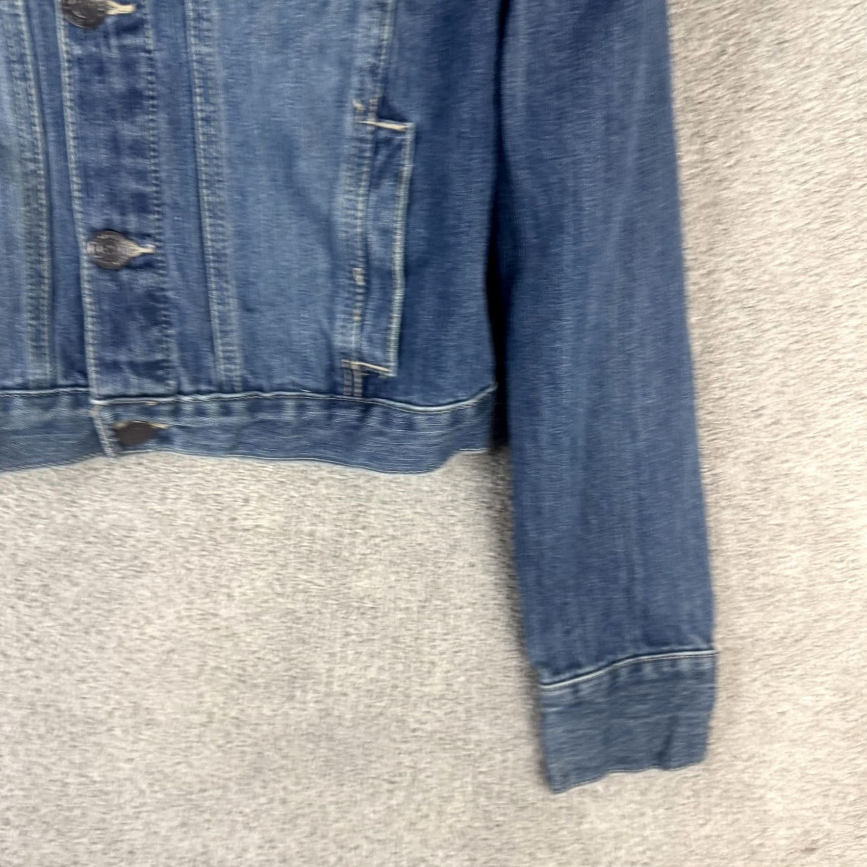 Aeropostale Aeropostale Denim Jacket Womens Medium Blue Button Front Pockets Jean Trucker Size 32" / US 10 / IT 46 - 3 Thumbnail