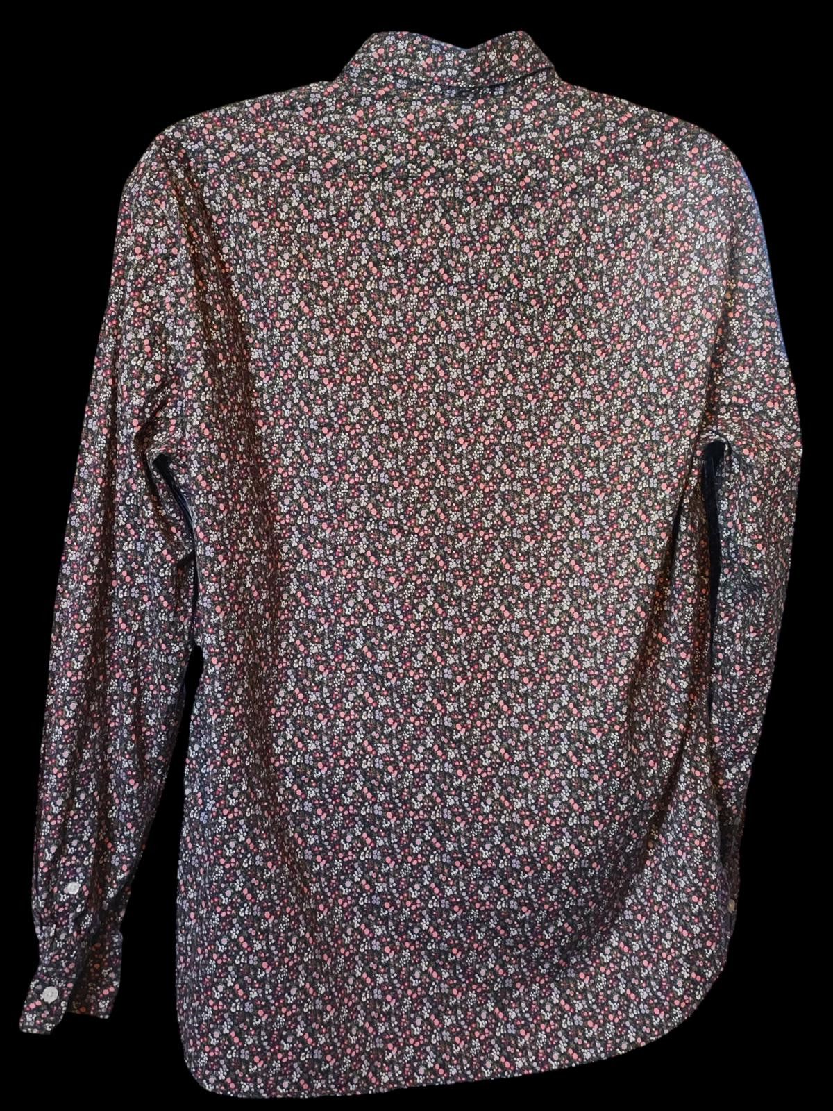 J.Crew J.Crew Men's Long Sleeve Button-Down Shirt with Floral Print Size US XL / EU 56 / 4 - 5 Thumbnail