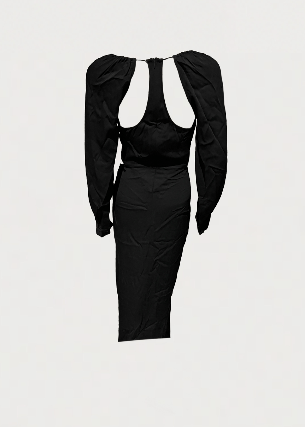 Christopher Esber Ruched Floating Sleeve Tie Dress Size XS / US 0-2 / IT 36-38 - 2 Thumbnail
