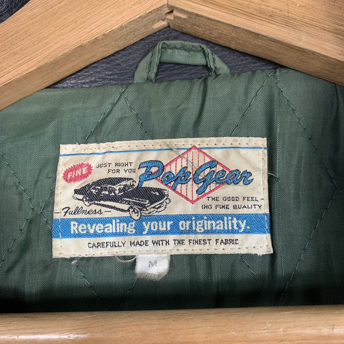 Japanese Brand Vintage Pop Gear Fullness Big Logo Leather Varsity Jacket Size US M / EU 48-50 / 2 - 16 Thumbnail