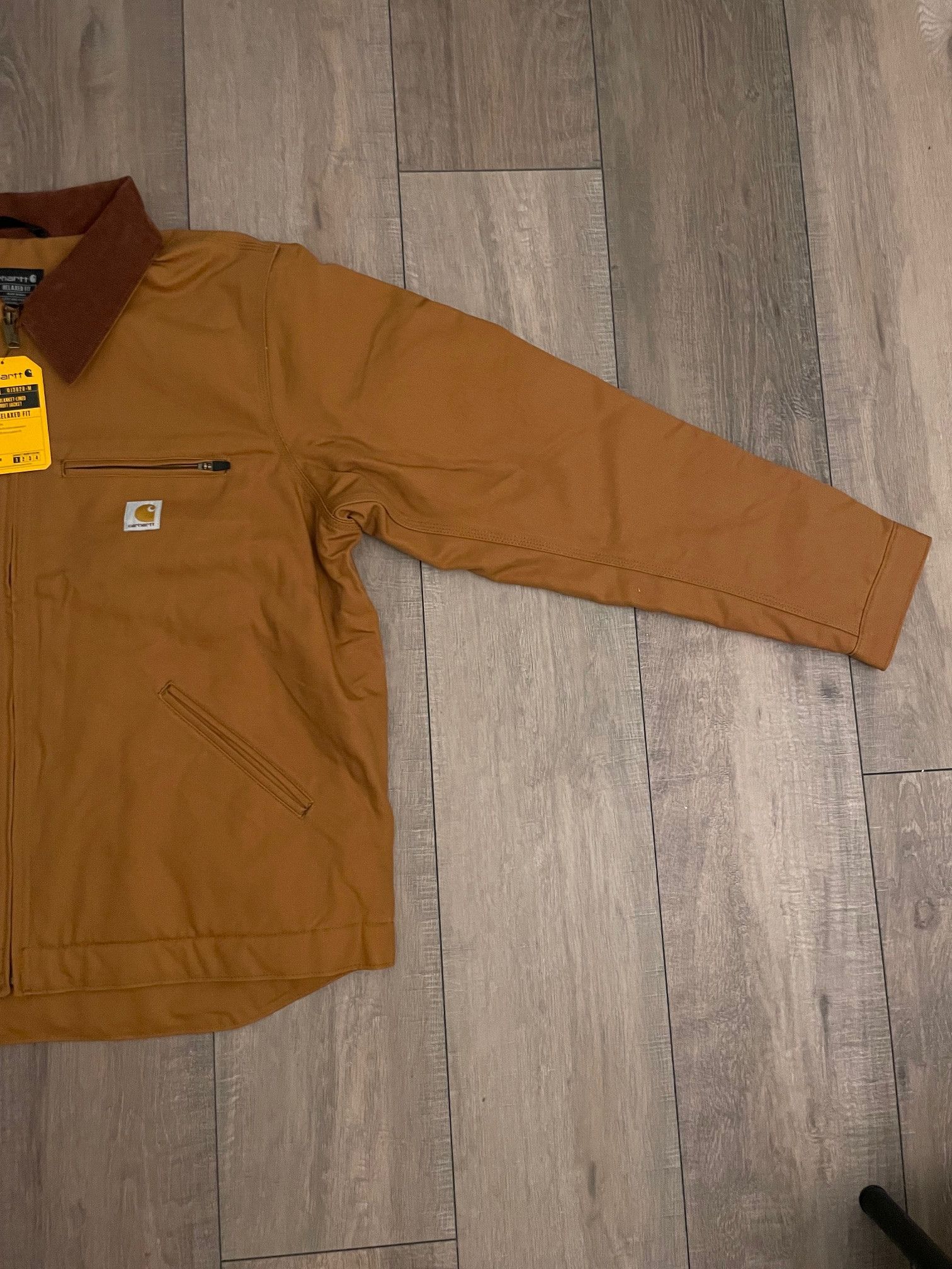 Carhartt Lockheed Martin Duck Detroit Jacket Brown Size L