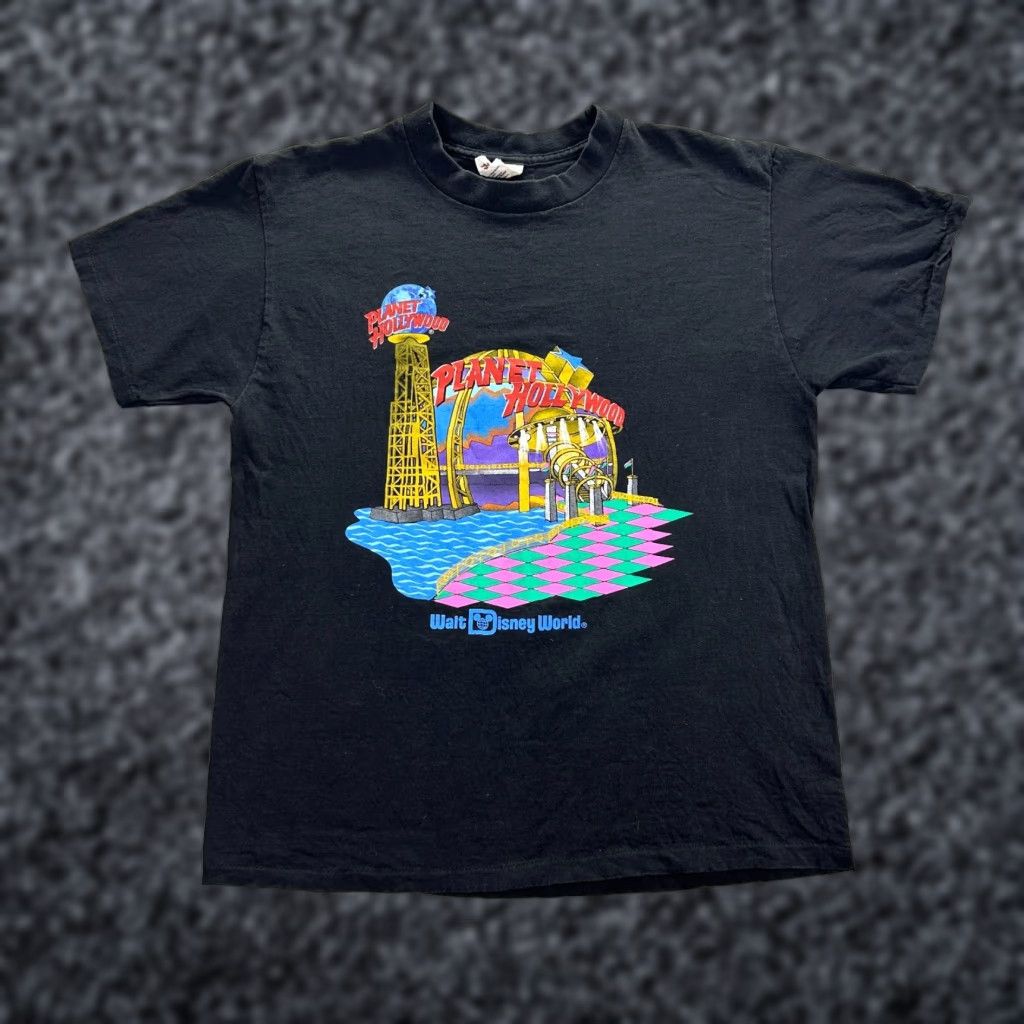 Planet Hollywood Planet Hollywood Walt Disney World Shirt Mens Large Black Graphic Tee Size US L / EU 52-54 / 3 - 1 Thumbnail