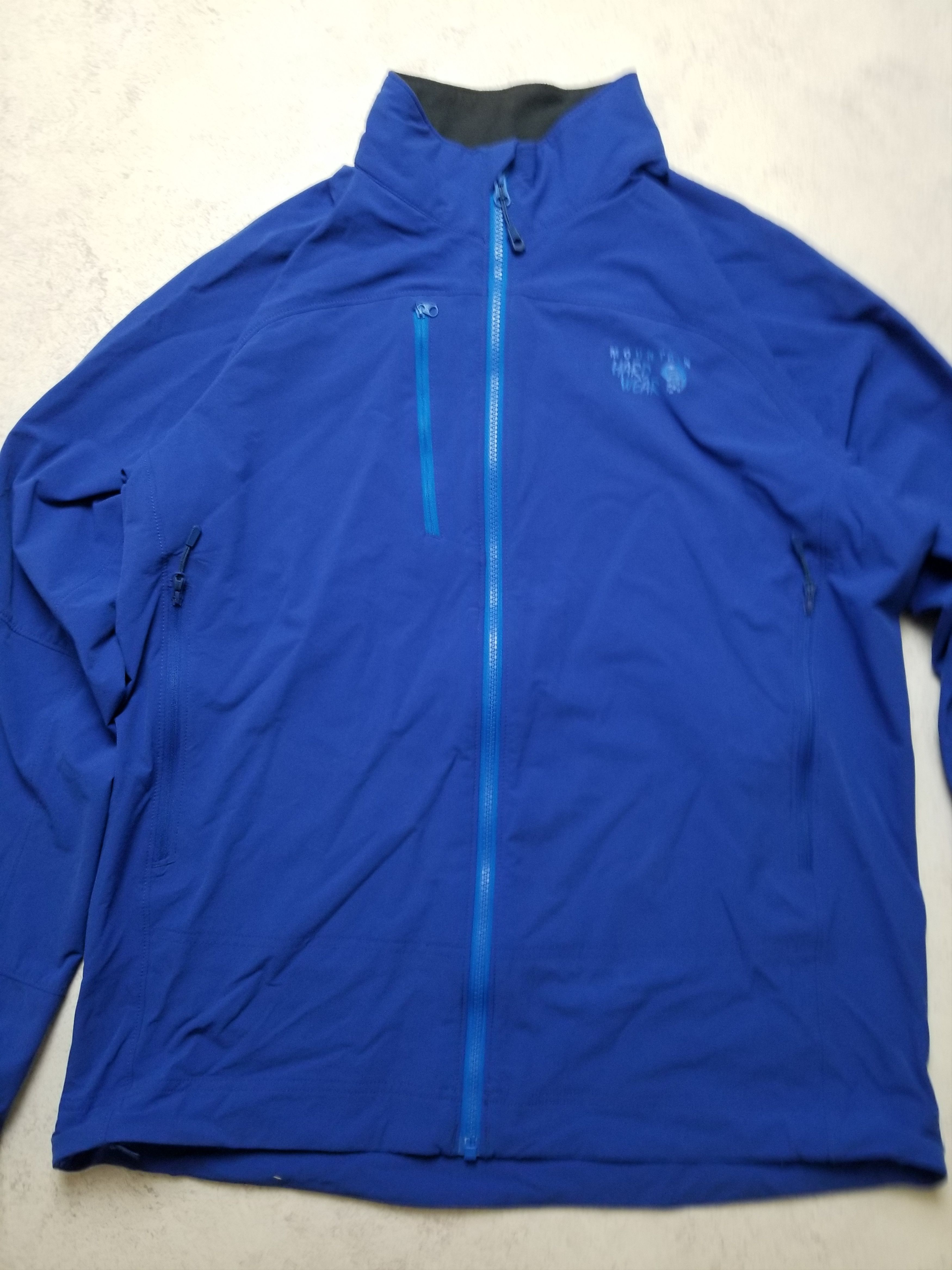 Mountain Equipment Company Mountain Hardwear Lightweight Blue Softshell Packable Jacket Size US L / EU 52-54 / 3 - 12 Thumbnail