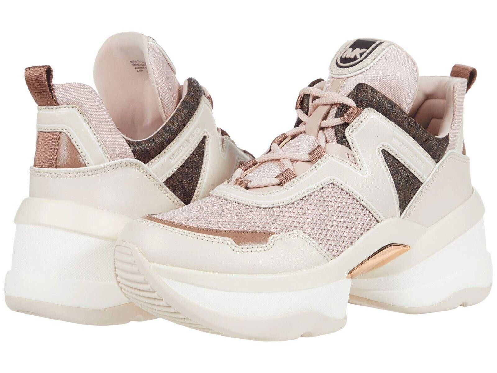 Womens Michael Kors Olympia Trainer Soft Pink 8 M NEW