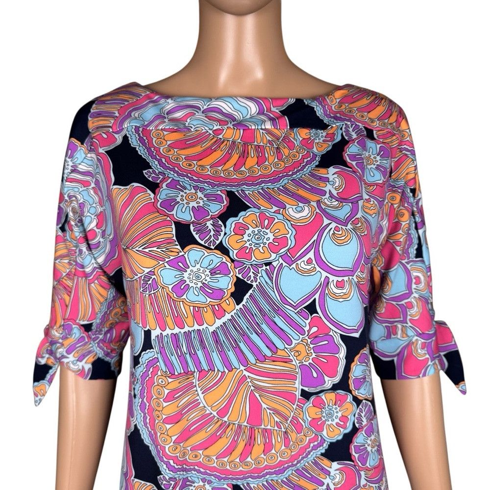 Trina Turk NWT New $178 Trina Turk Vinet Tie Sleeve Mini Dress Size S Size S / US 4 / IT 40 - 3 Thumbnail