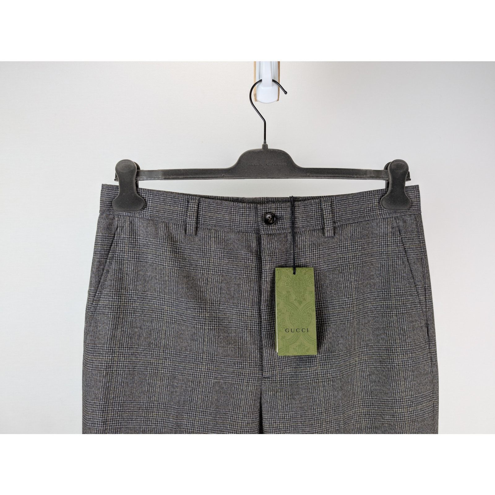 Gucci o1rshd1 Vintage Mouline Galles Pant in Black/Brown Size US 34 / EU 50 - 2 Thumbnail