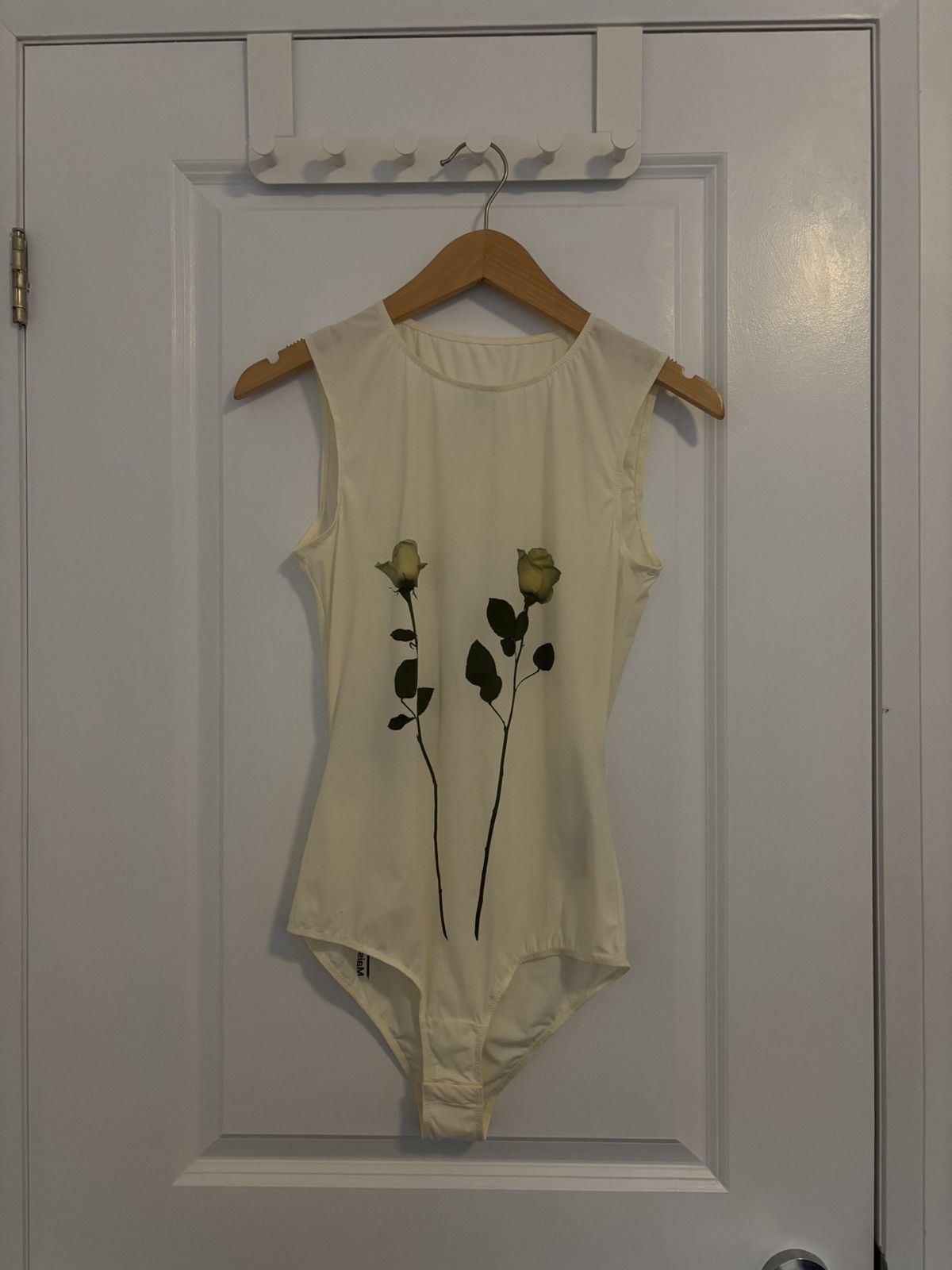 MM6 MM6 Maison Margiela Cream Bodysuit Size Small Size S / US 4 / IT 40 - 1 Thumbnail