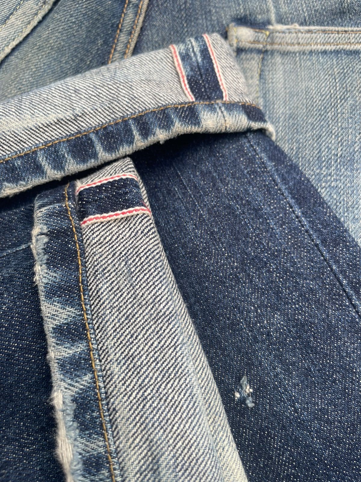 Japanese Brand × Uniqlo Uniqlo UJ S002 Selvedge Distresed Jeans Size US 34 / EU 50 - 18 Thumbnail