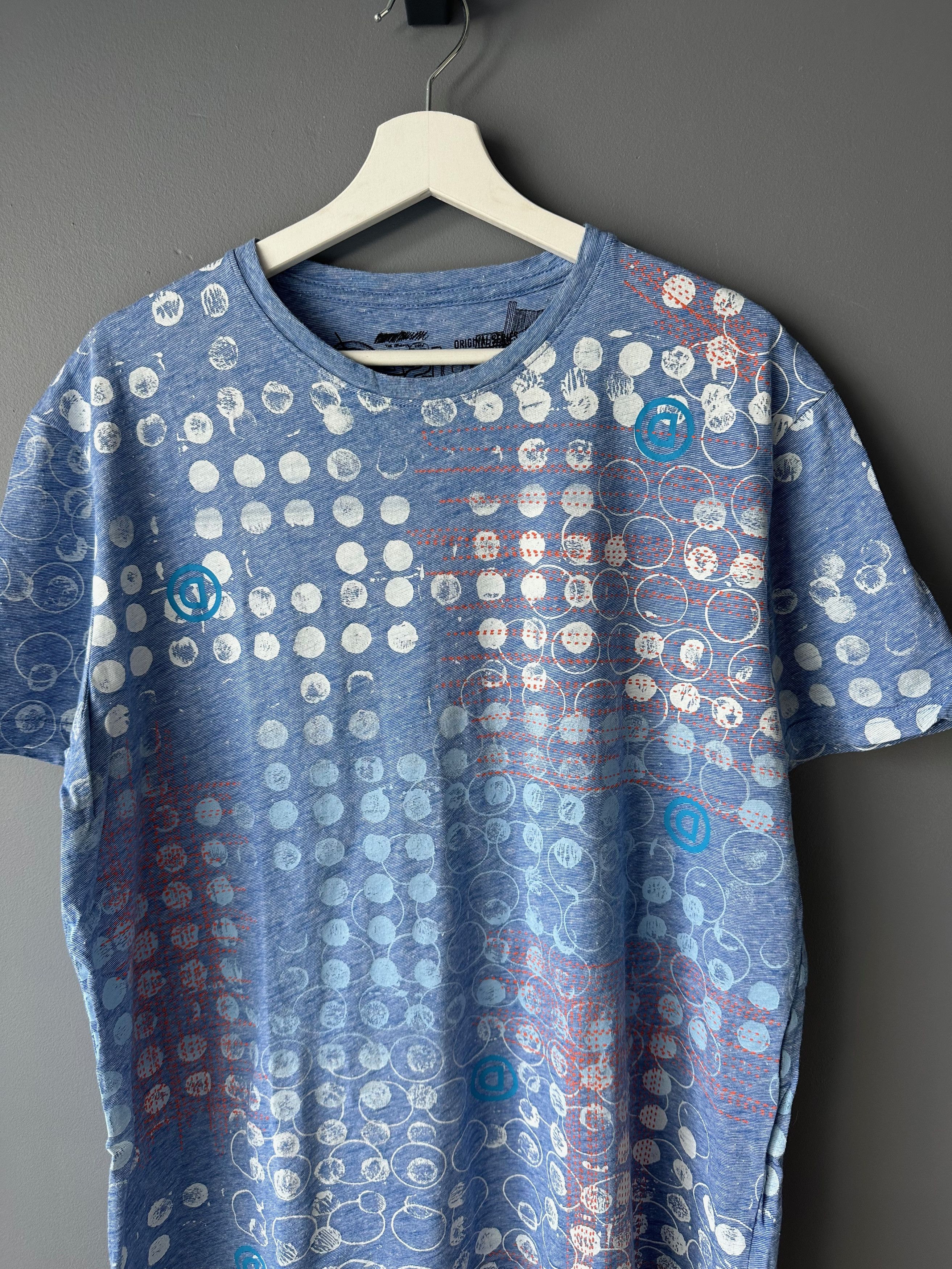 Desigual Desigual blue short sleeve t shirt XL - XXL Size US XL / EU 56 / 4 - 3 Thumbnail