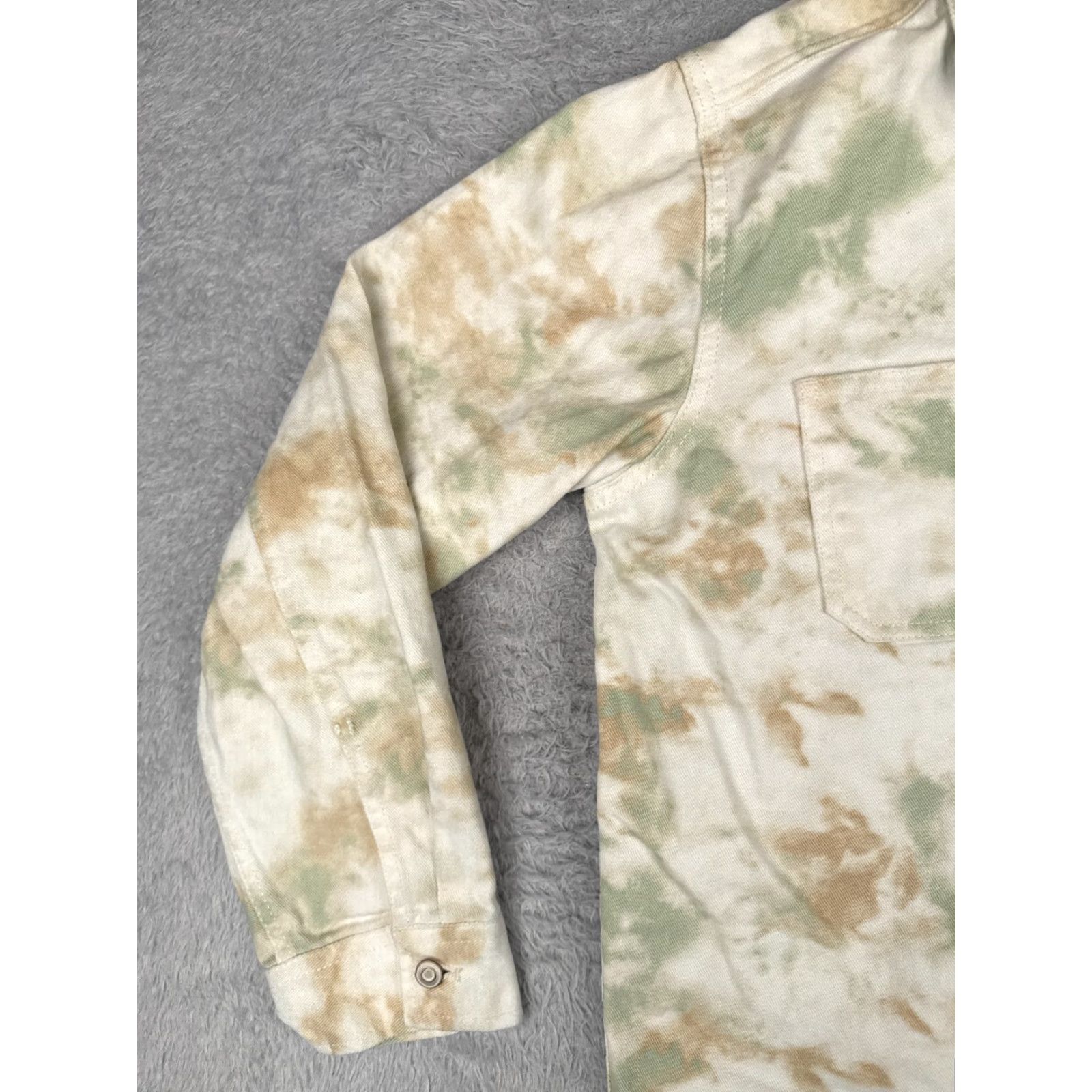 Vintage VINTAGE AriZona Denim Jacket Shirt Girls 2XL Green Long Sleeve 80s 90s Embroidered Pockets Button Up Womens Size 40" / US 18 - 3 Thumbnail