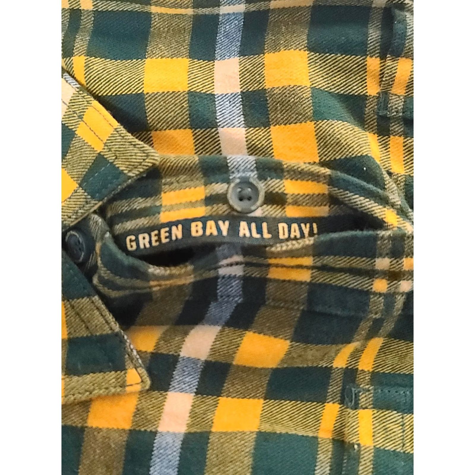 Vintage VINTAGE Duluth Trading Free Swingin Flannel Shirt Womens M Relaxed Fit Green Bay Packers Shirt M Green Plaid Casual Outdoor Sports Mens Size M / US 6-8 / IT 42-44 - 7 Thumbnail