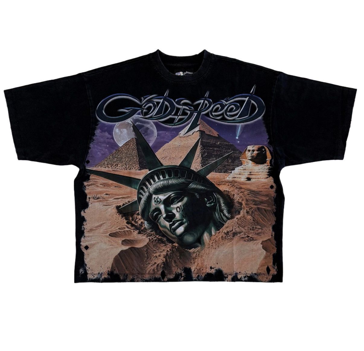Godspeed Godspeed Mother Cairo T-Shirt “Black Wash” Size US S / EU 44-46 / 1 - 1 Thumbnail