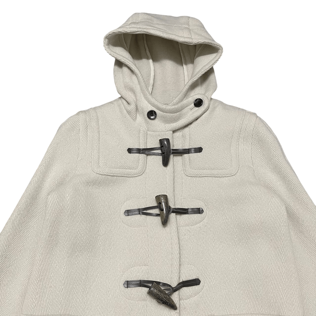 Yohji Yamamoto Vintage Ined by Yohji Yamamoto Wool Duffle Hooded Coat Size US S / EU 44-46 / 1 - 2 Thumbnail
