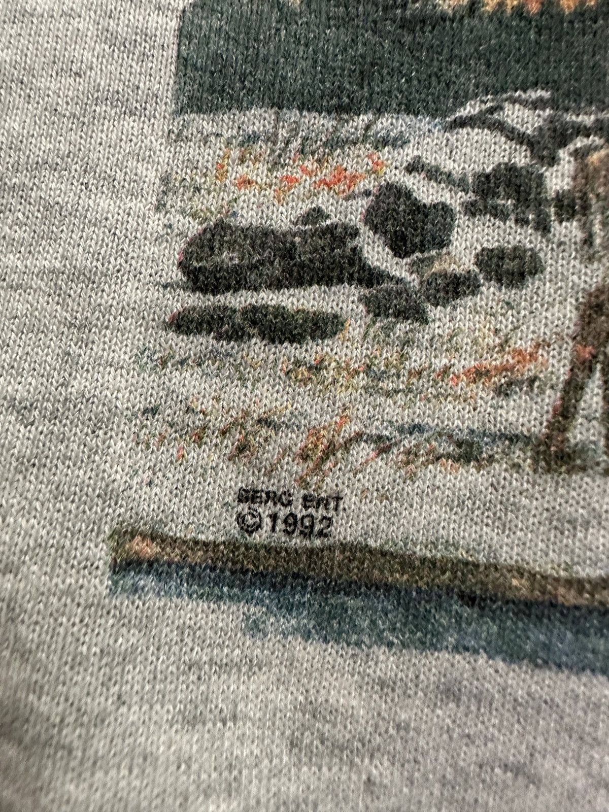 Vintage Vintage 90s Maine Deer Graphic Crewneck Sweatshirt Size US L / EU 52-54 / 3 - 3 Thumbnail