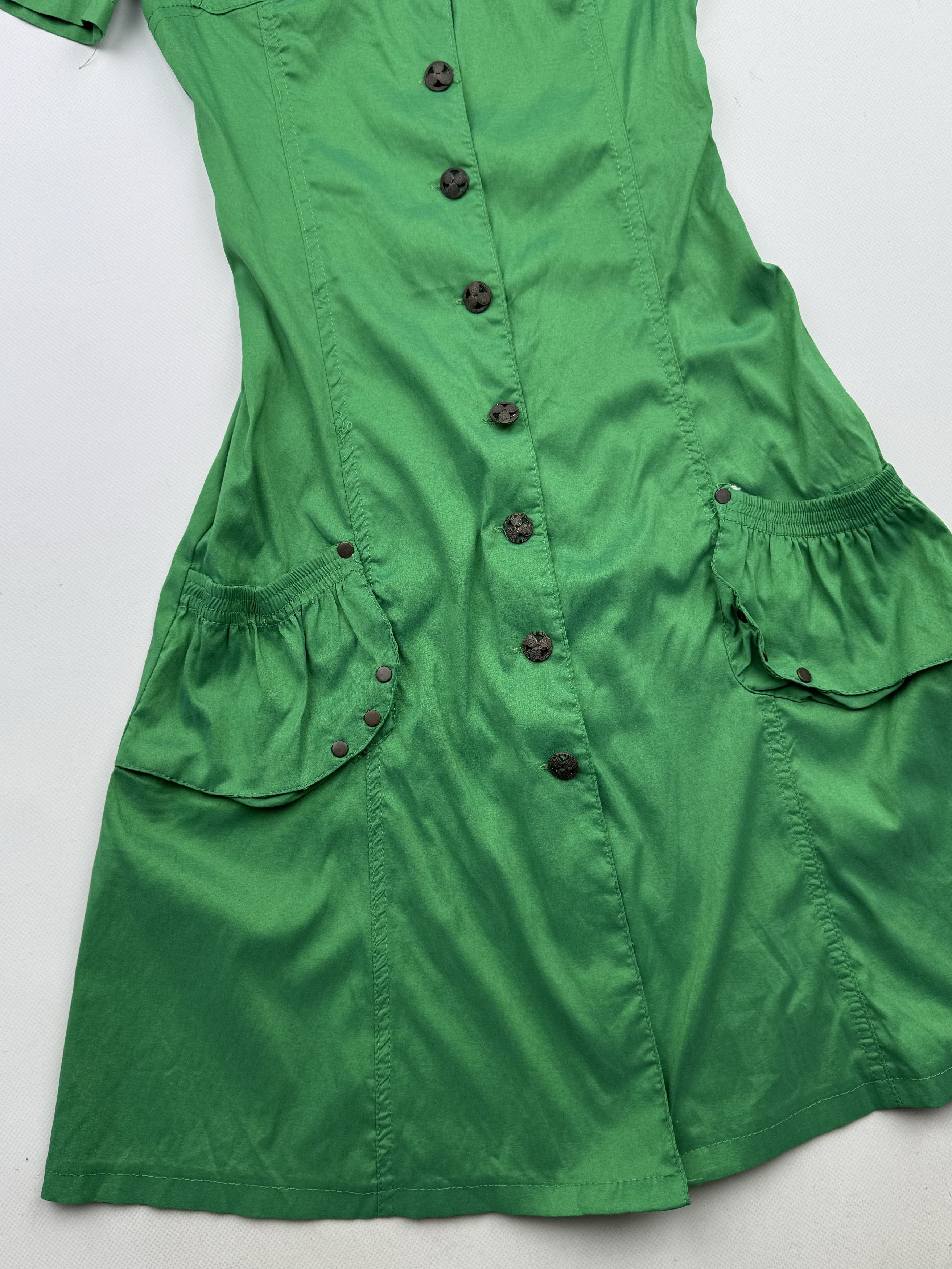 Japanese Brand Y2K Fit&Flare Amazing Cargo Dress B458(V261)E2 Size XS / US 0-2 / IT 36-38 - 3 Thumbnail