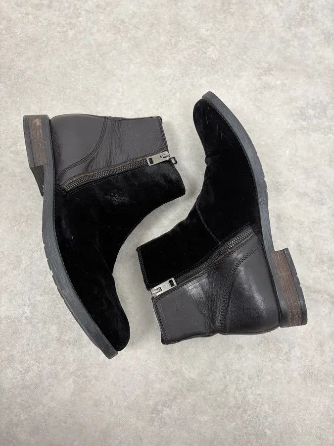 Diesel Diesel Black Velvet Leather Chelsea Boots Size US 9 / EU 42 - 6 Thumbnail