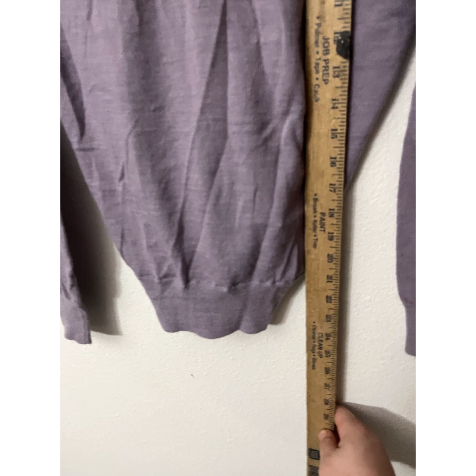 Loft LOFT Cardigan Sweater Women's Petite Purple 100% Cotton Long Sleeve Open Breathable Open Front Buttons Regular Size PM Dresses & Accessories? Size M / US 6-8 / IT 42-44 - 4 Thumbnail