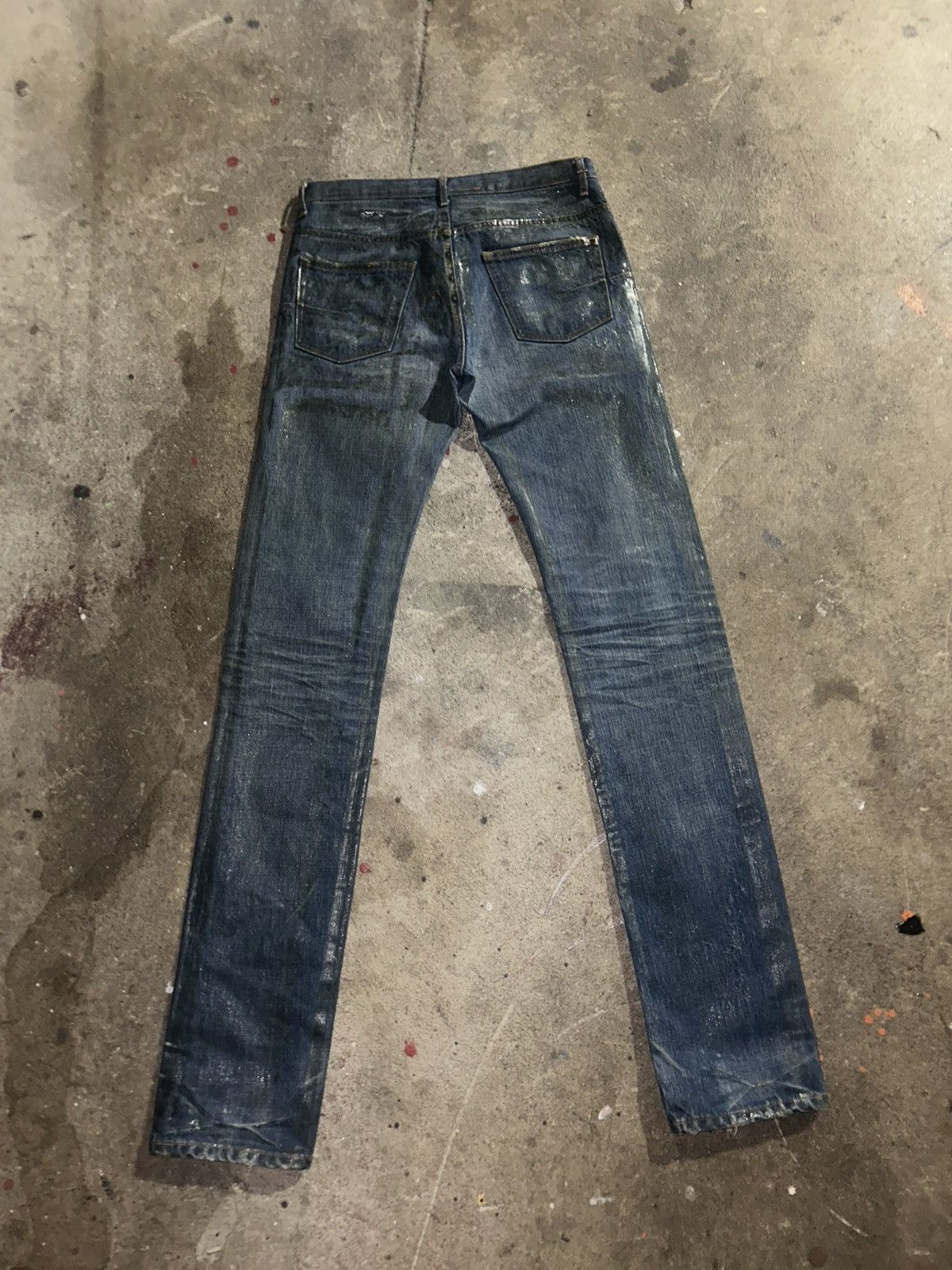 Dior × Hedi Slimane Dior 2005 Waxed ‘Luster’ Denim Size US 31 - 4 Thumbnail