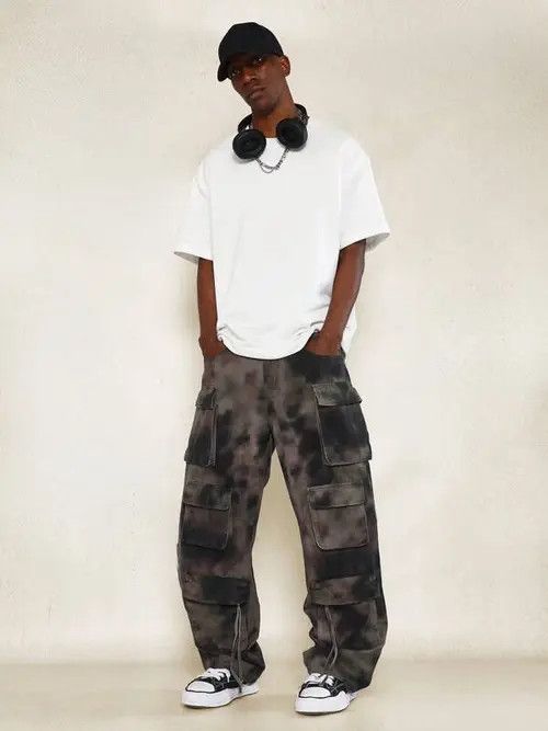 Designer × Japanese Brand × Vintage washed faded cleanfit yuppie bootcut grunge cargo pants Size US 32 / EU 48 - 4 Thumbnail