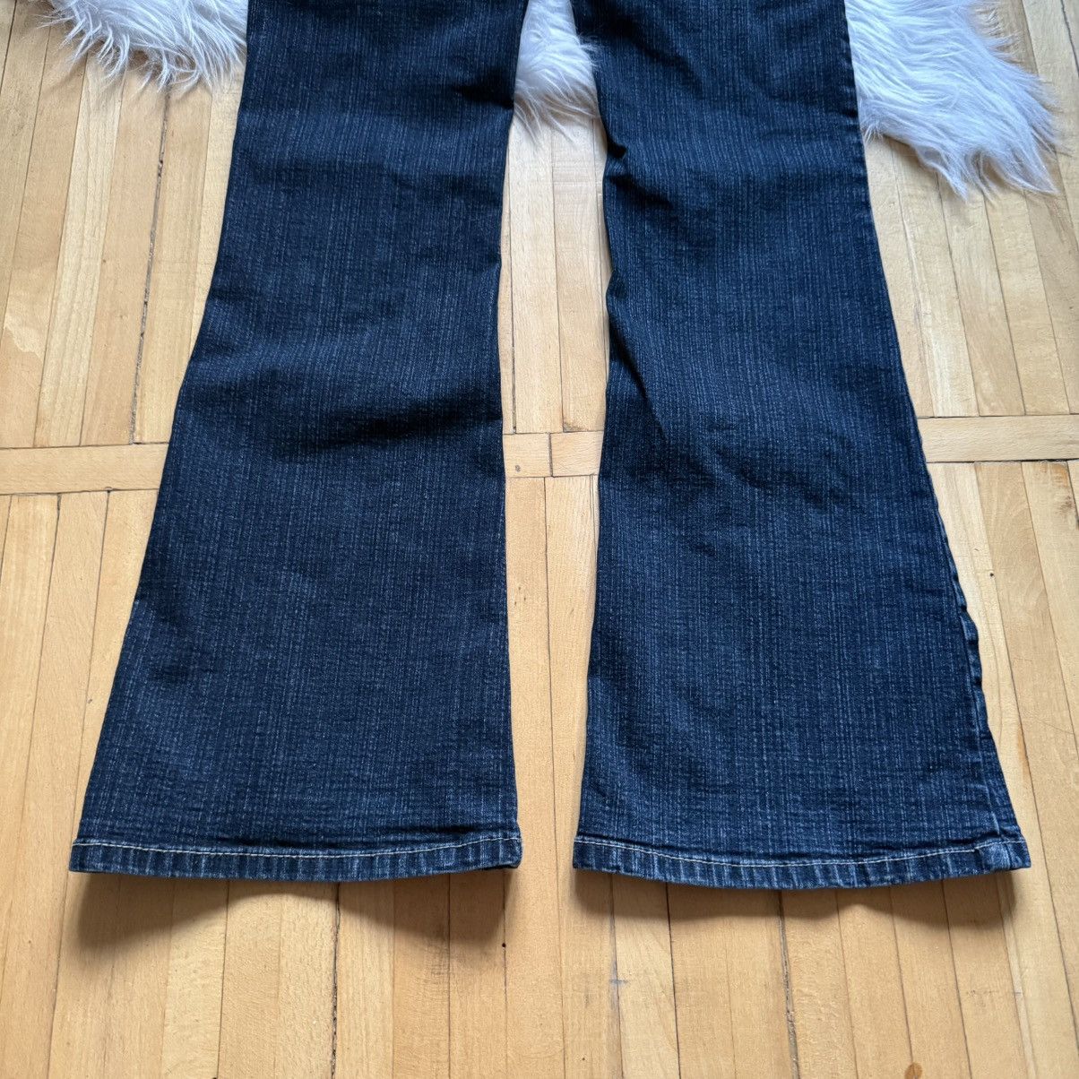 If Six Was Nine 📌 Vintage Y2K Washed Flared Low Rise LGB Jeans Size 32" / US 10 / IT 46 - 2 Thumbnail