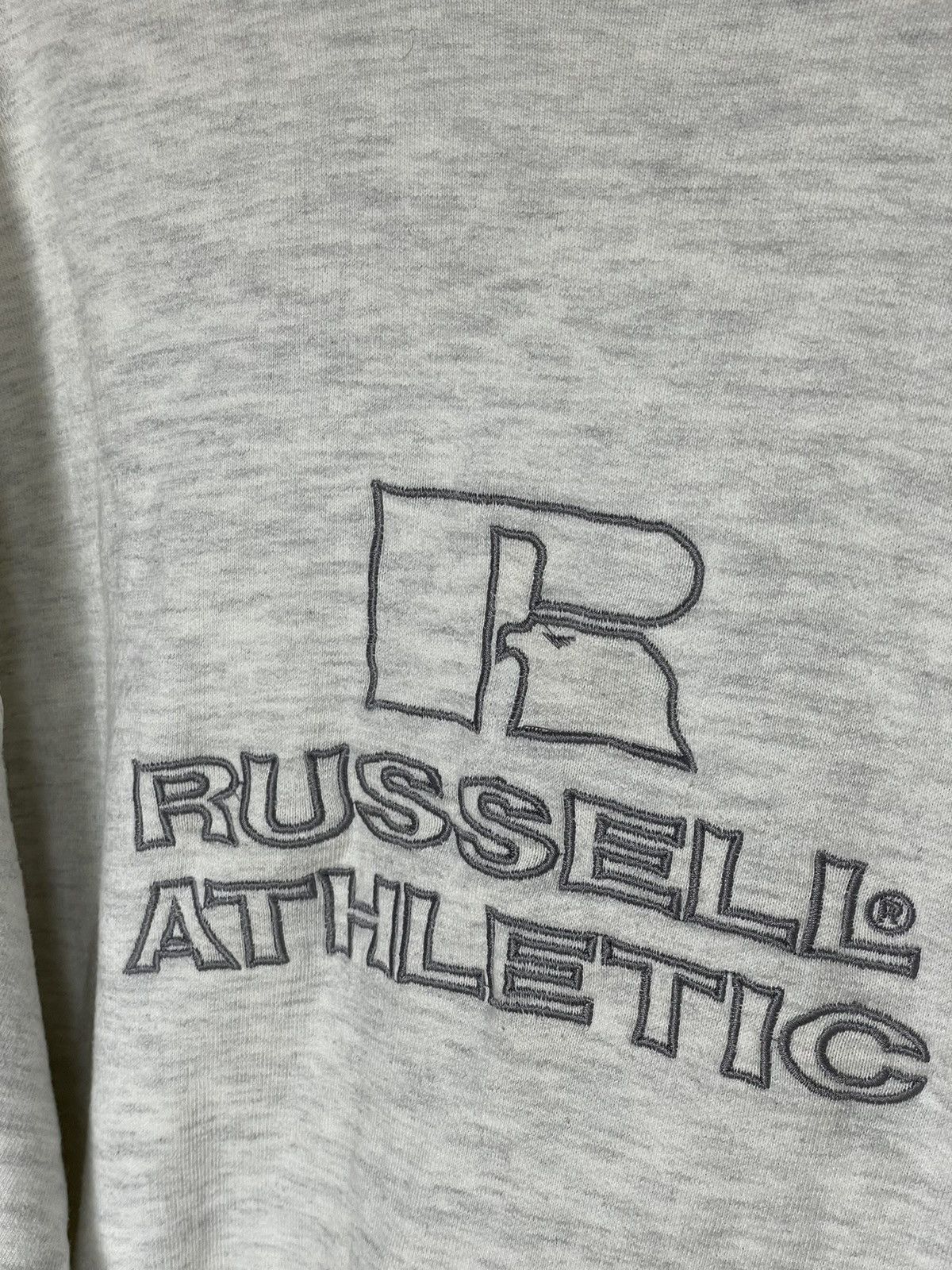 Russell Athletic × Vintage Vintage Russell Athletic Big Logo Light Grey Sweatshirt Size US M / EU 48-50 / 2 - 8 Thumbnail