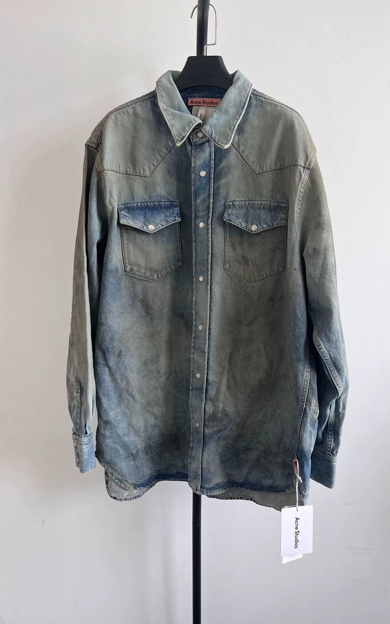 Acne Studios acne studios Mud-dyed button denim jacket 2506-Nextarrow Size US L / EU 52-54 / 3 - 1 Thumbnail