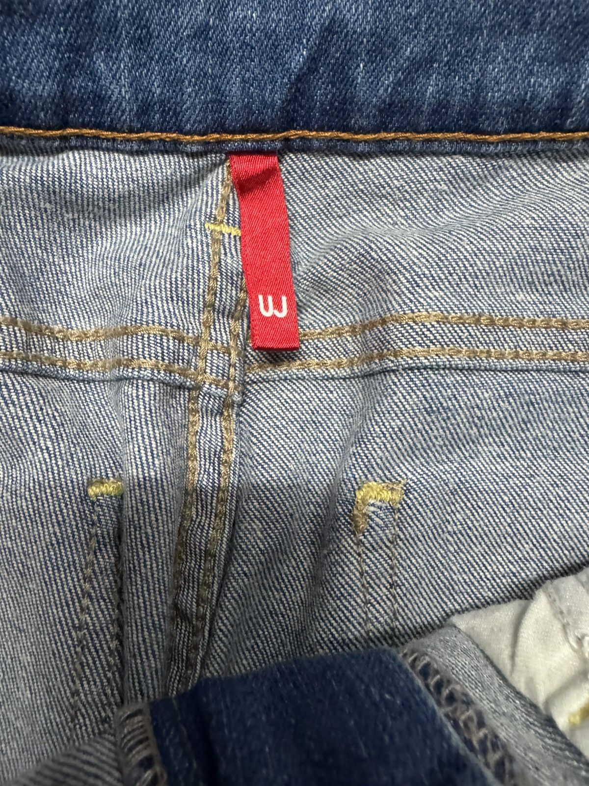 Uniqlo 💥FLARE💥90s STYLE UNIQLO UJ MUDWASH BOOTCUT BLUE JEANS Size US 27 - 7 Thumbnail