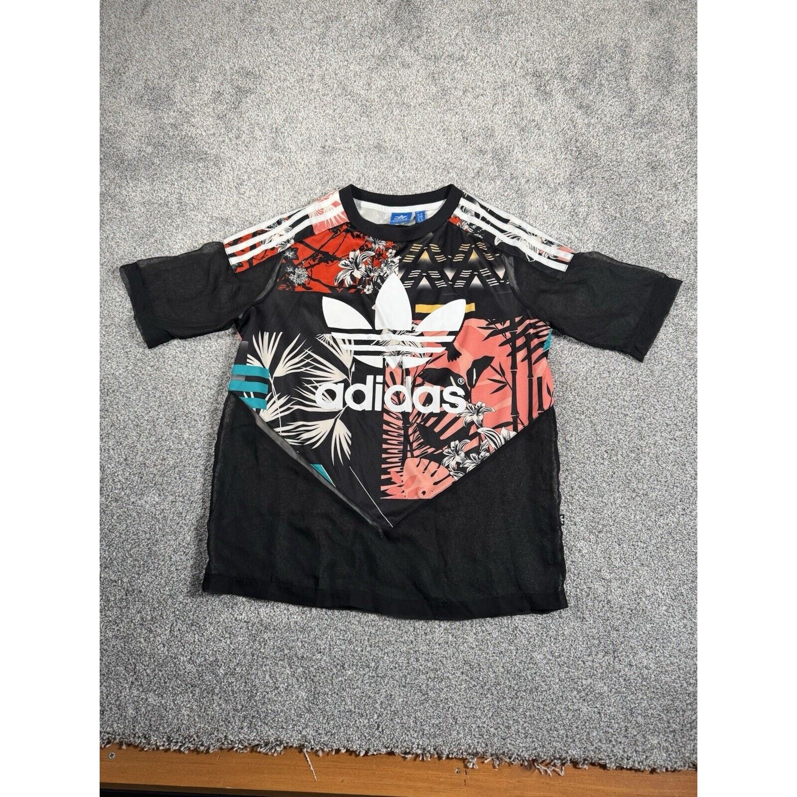 Adidas Adidas Originals Soccer Shirt Womens S Tropical Retro Edgy Size S / US 4 / IT 40 - 1 Thumbnail