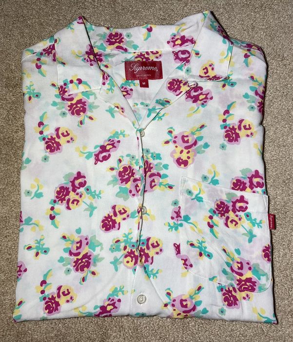 Supreme floral best sale rayon shirt